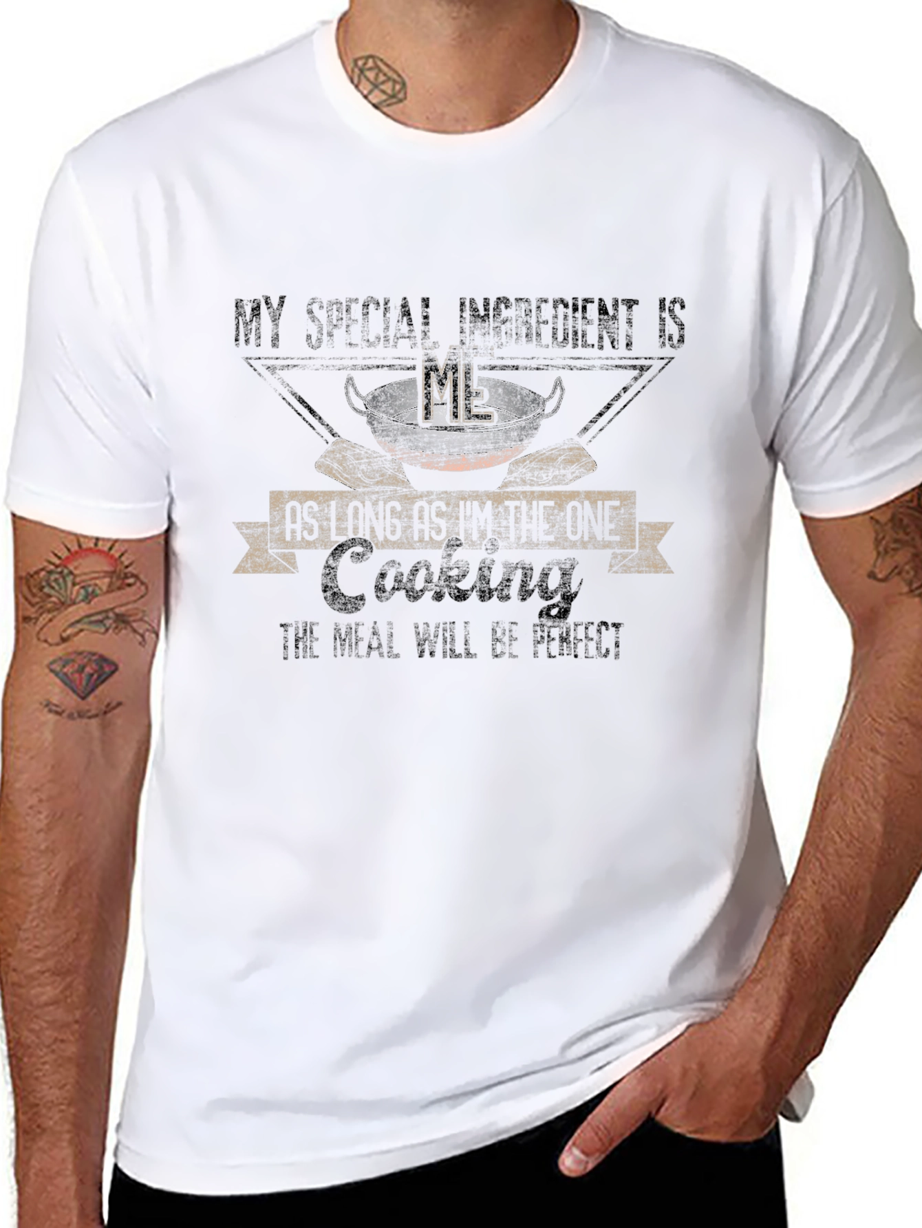 Special Ingredient Cooking T-Shirt - Black Cotton Blend