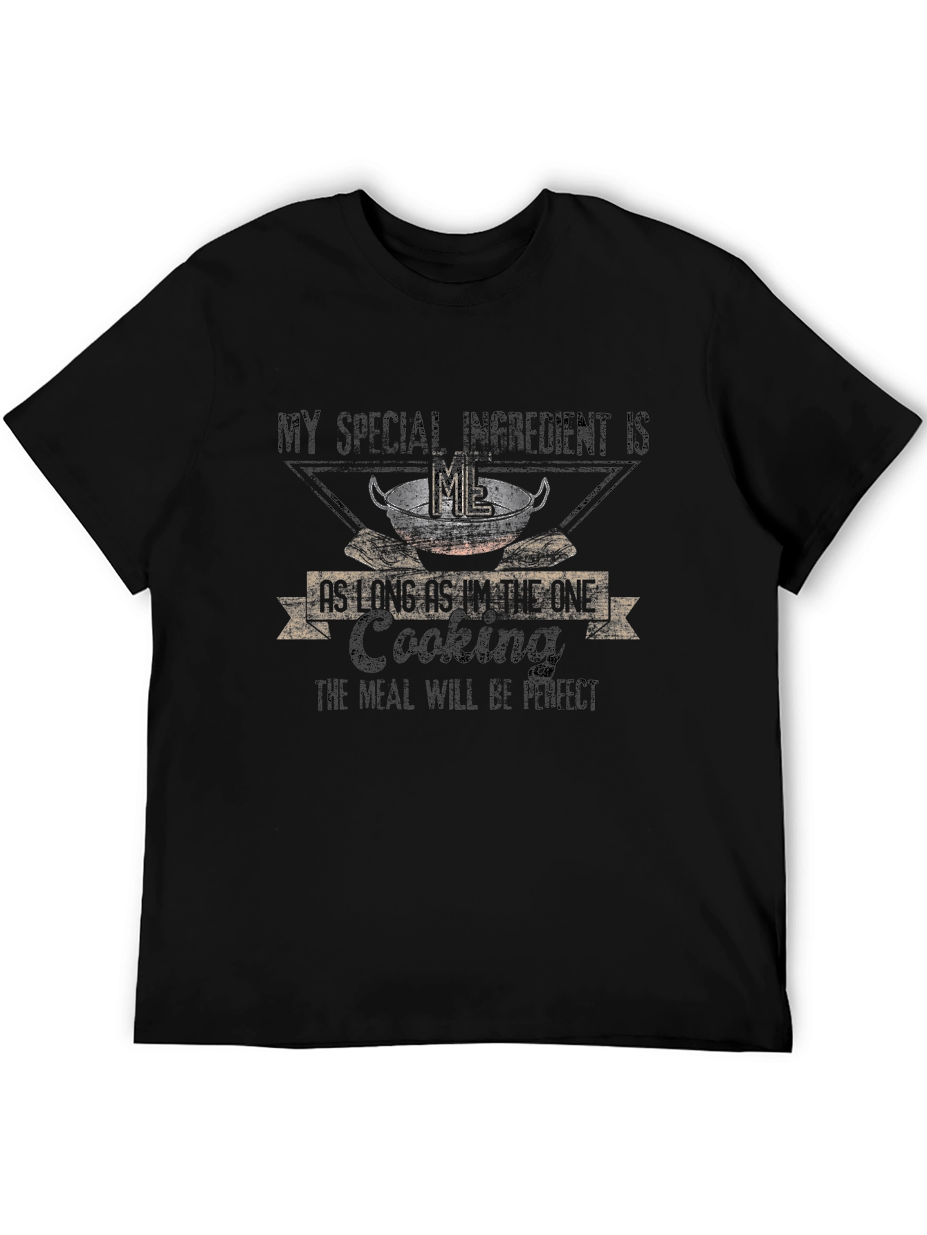 Special Ingredient Cooking T-Shirt - Black Cotton Blend