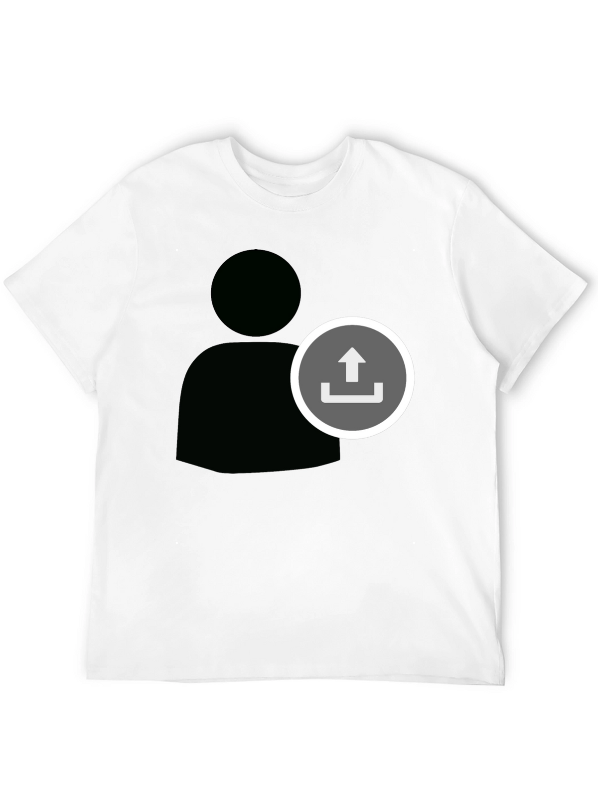 Upload User Black T-Shirt