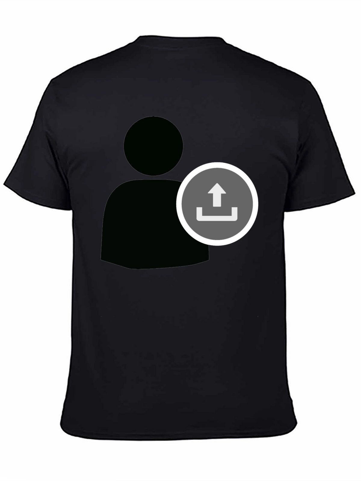 Upload User Black T-Shirt