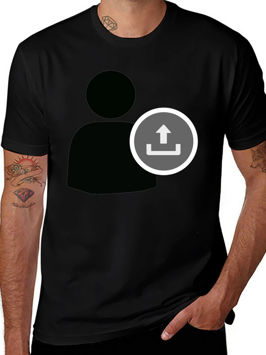 Upload User Black T-Shirt
