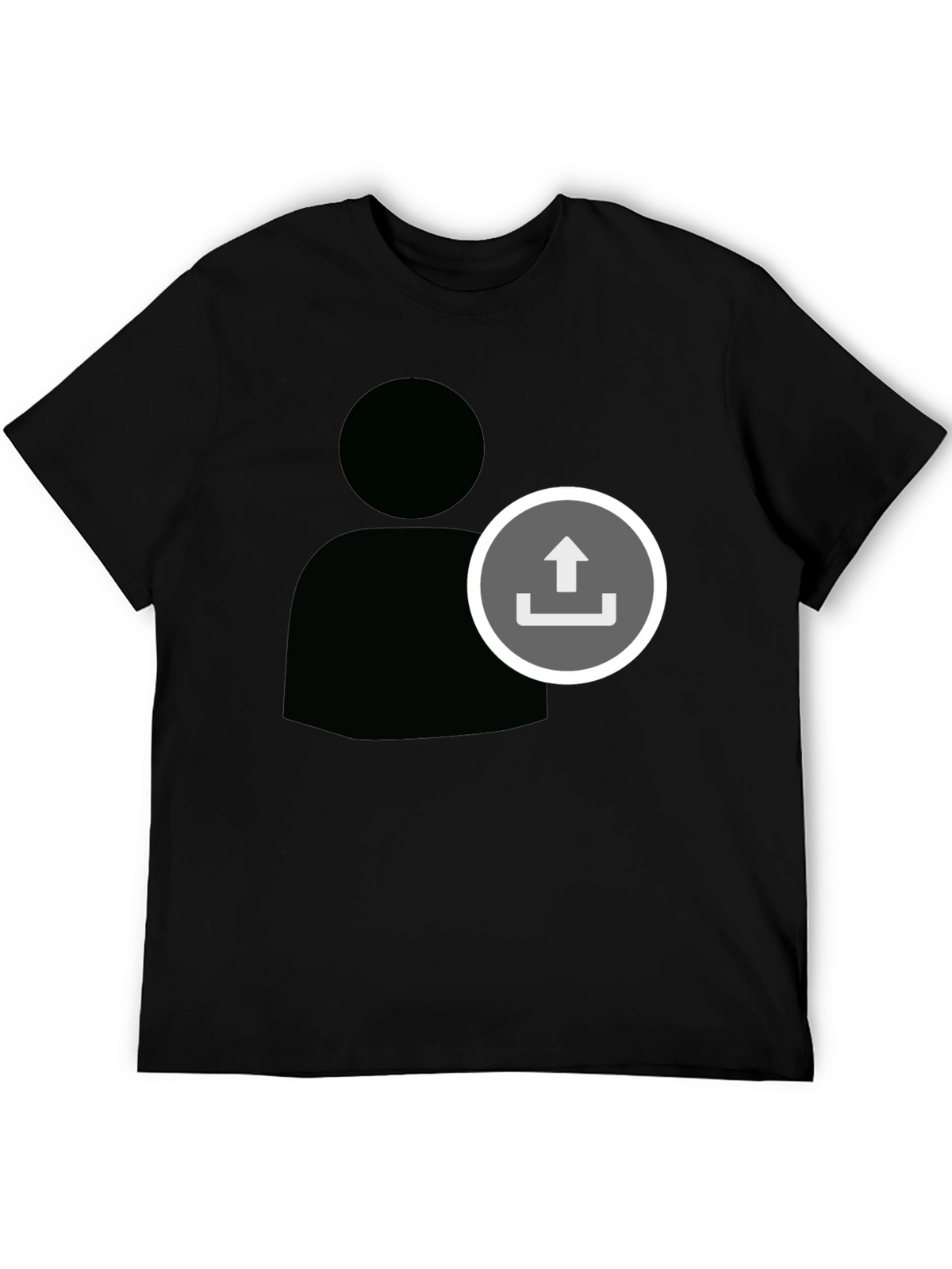 Upload User Black T-Shirt