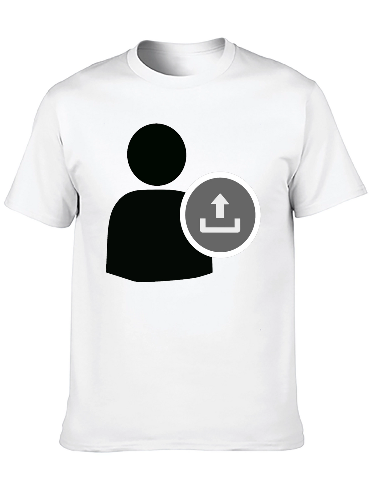 Upload User Black T-Shirt