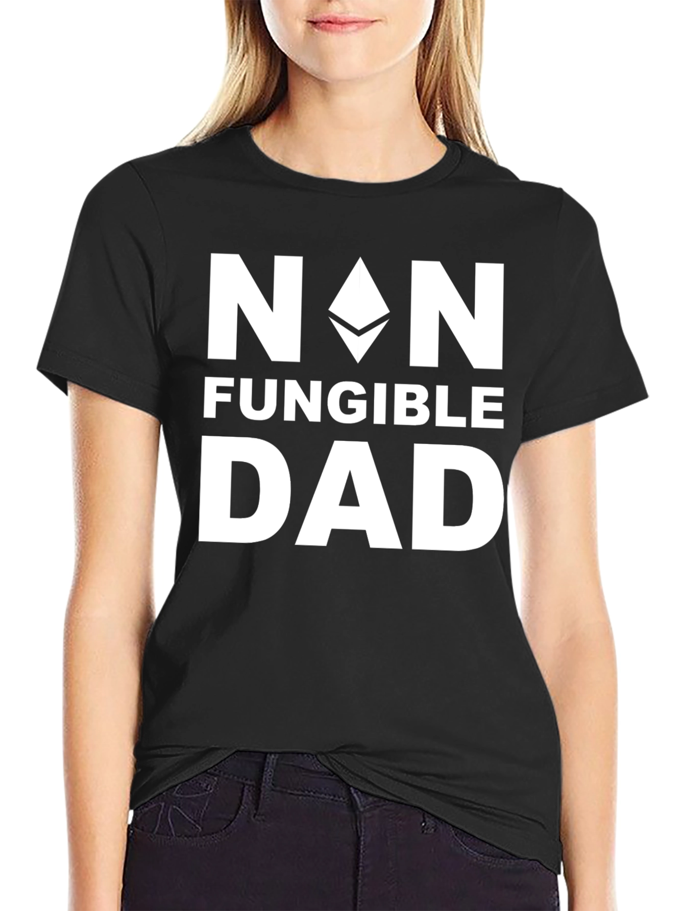 Non-Fungible Dad Black T-Shirt