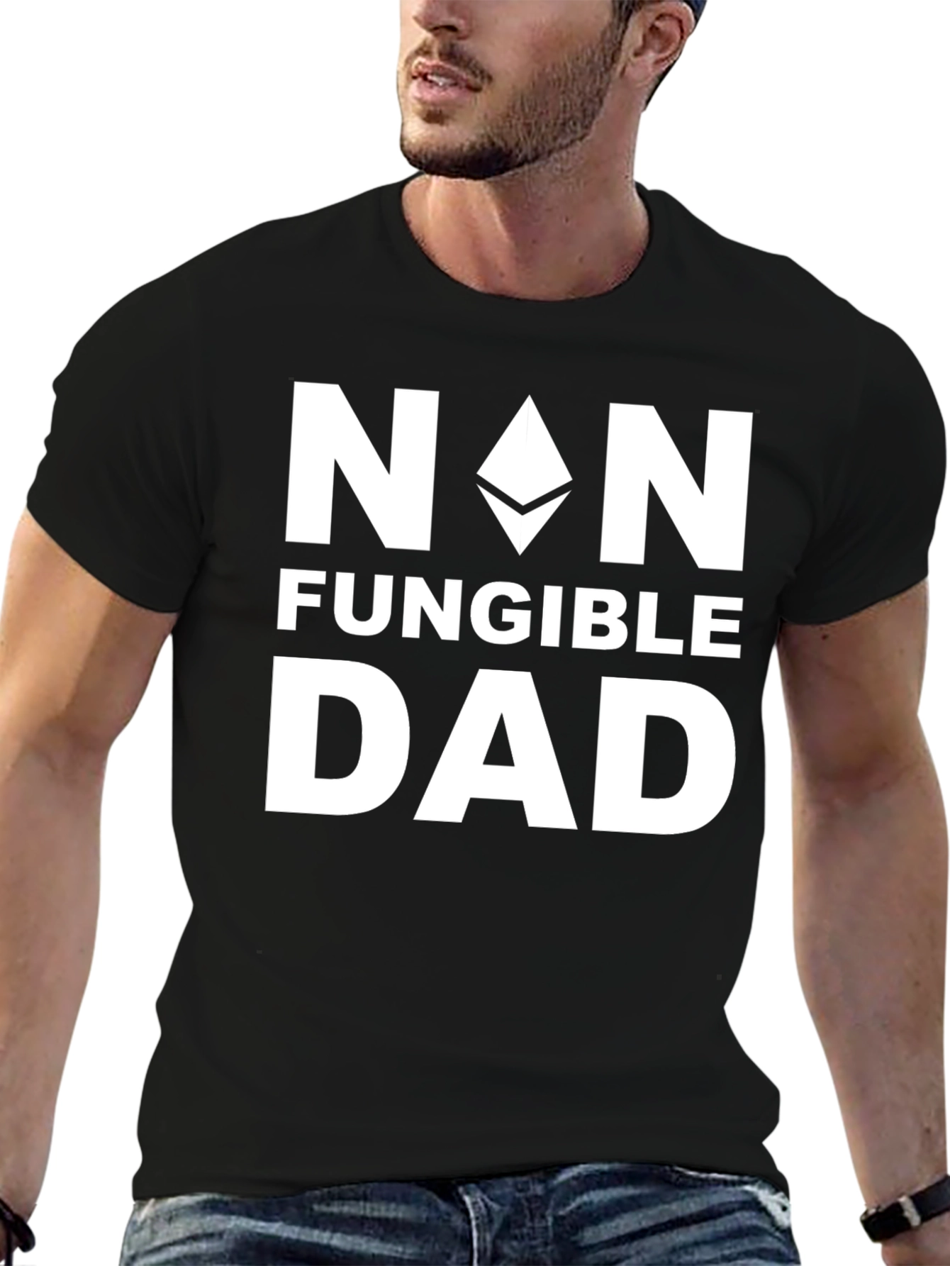 Non-Fungible Dad Black T-Shirt