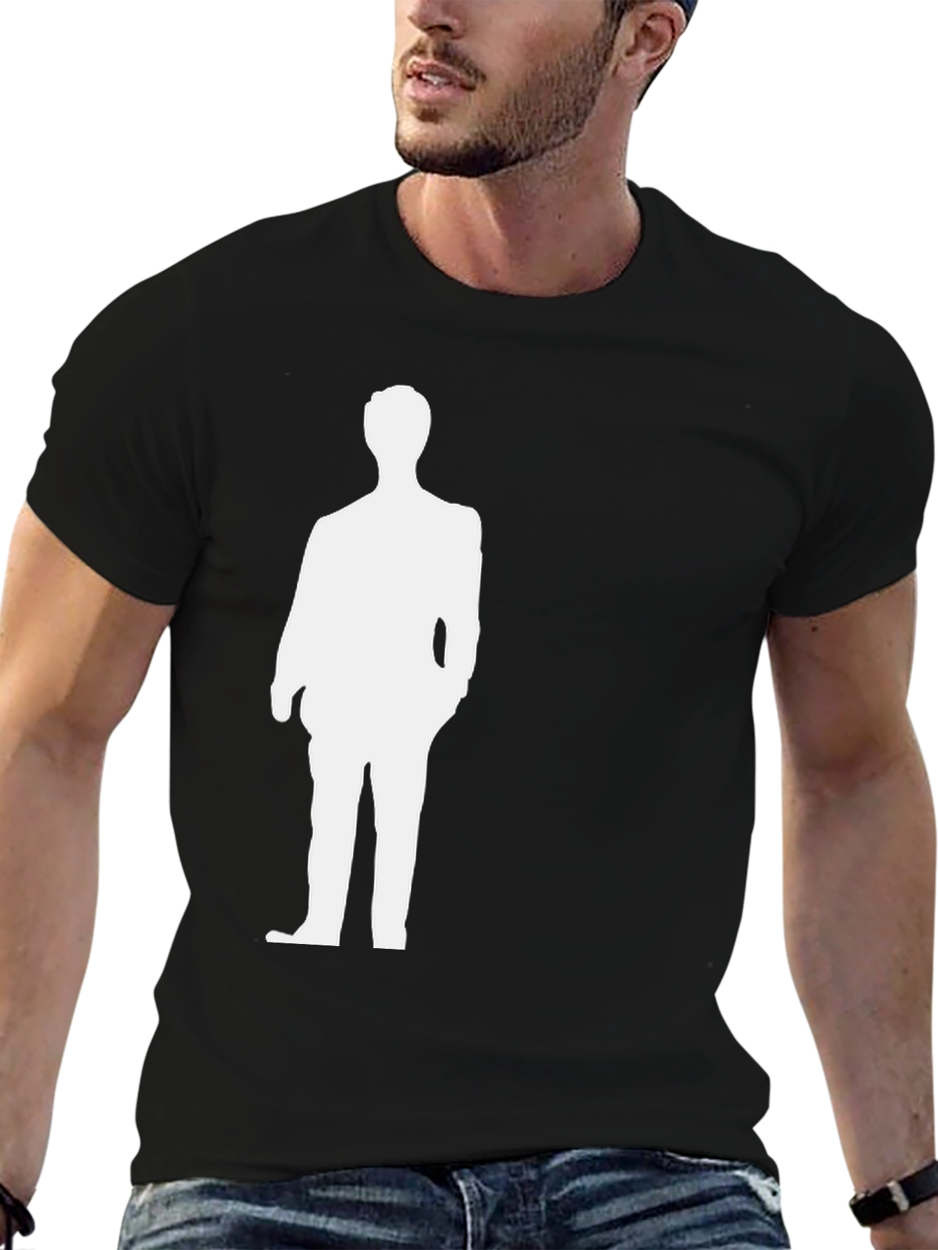 Silhouette Suit Graphic Tee - Classic Style