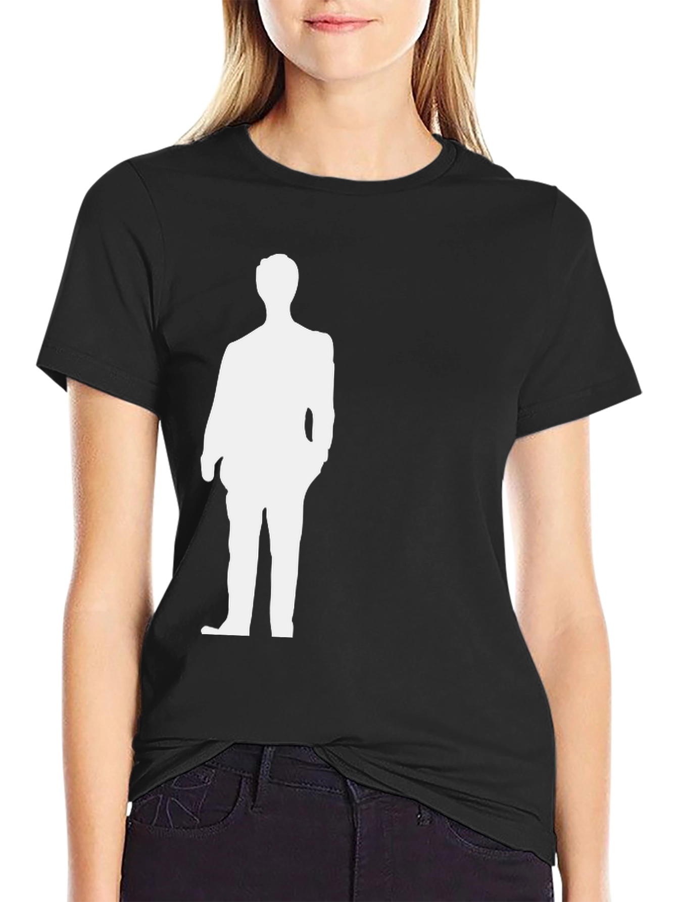 Silhouette Suit Graphic Tee - Classic Style