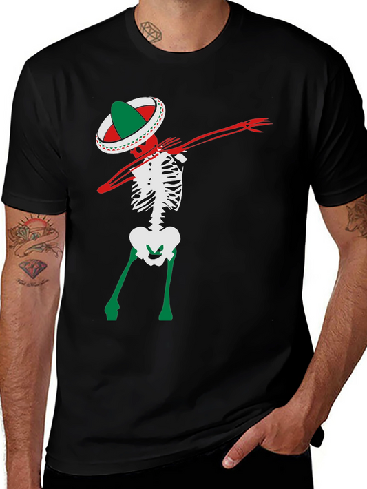 Dabbing Skeleton T-Shirt - Cinco de Mayo