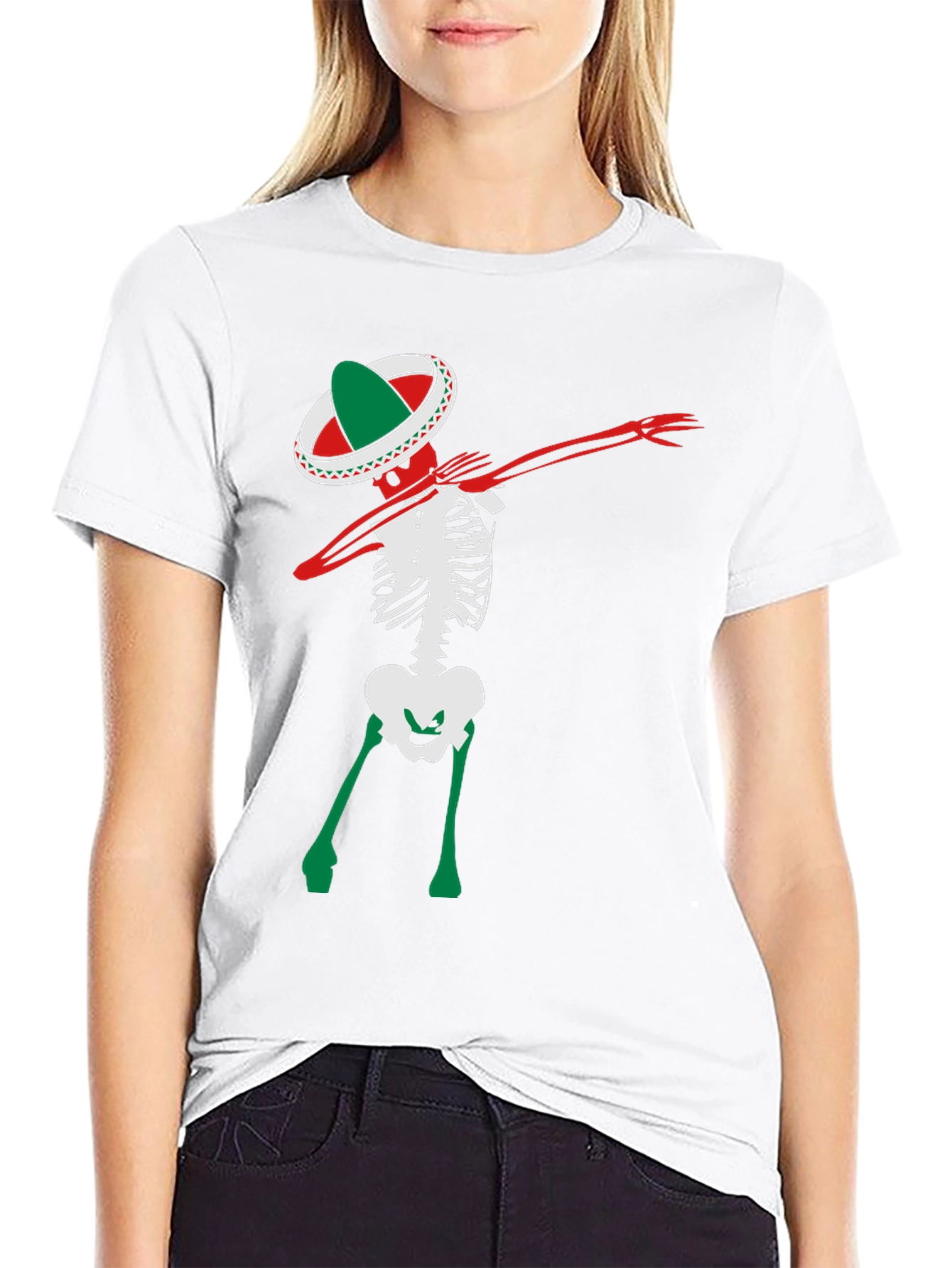 Dabbing Skeleton T-Shirt - Cinco de Mayo
