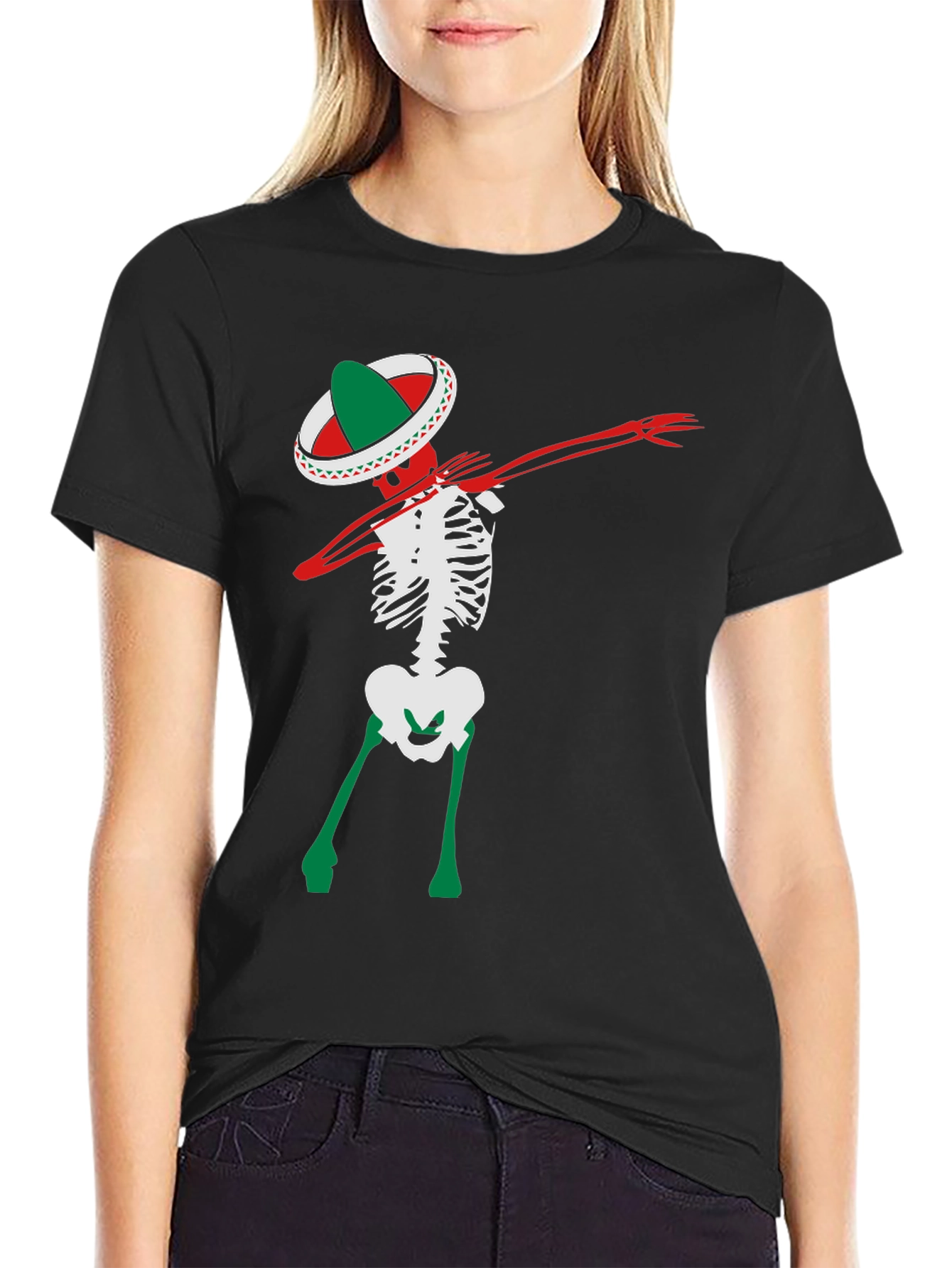 Dabbing Skeleton T-Shirt - Cinco de Mayo