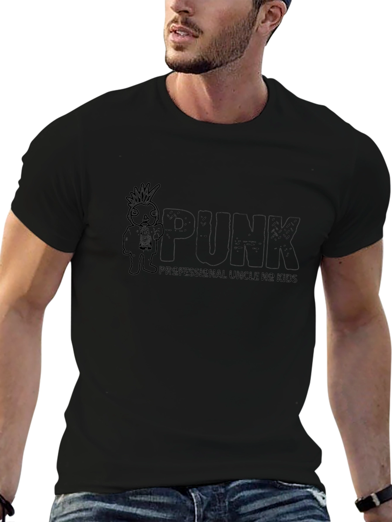 Punk Professional Uncle No Kids T-Shirt
