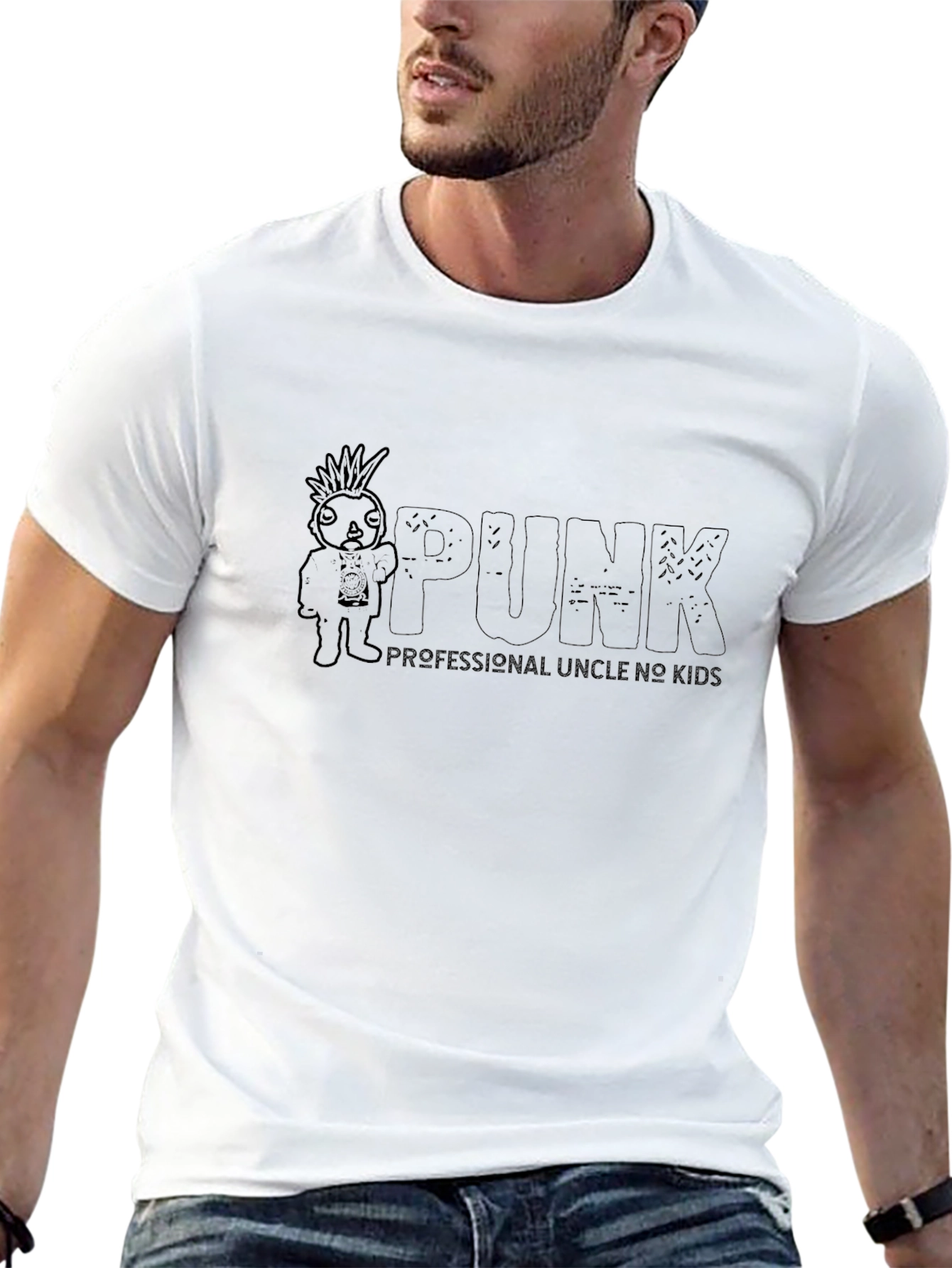 Punk Professional Uncle No Kids T-Shirt