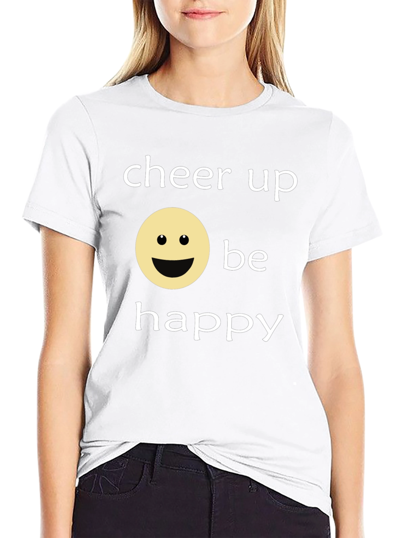 Cheer Up Be Happy Graphic T-Shirt