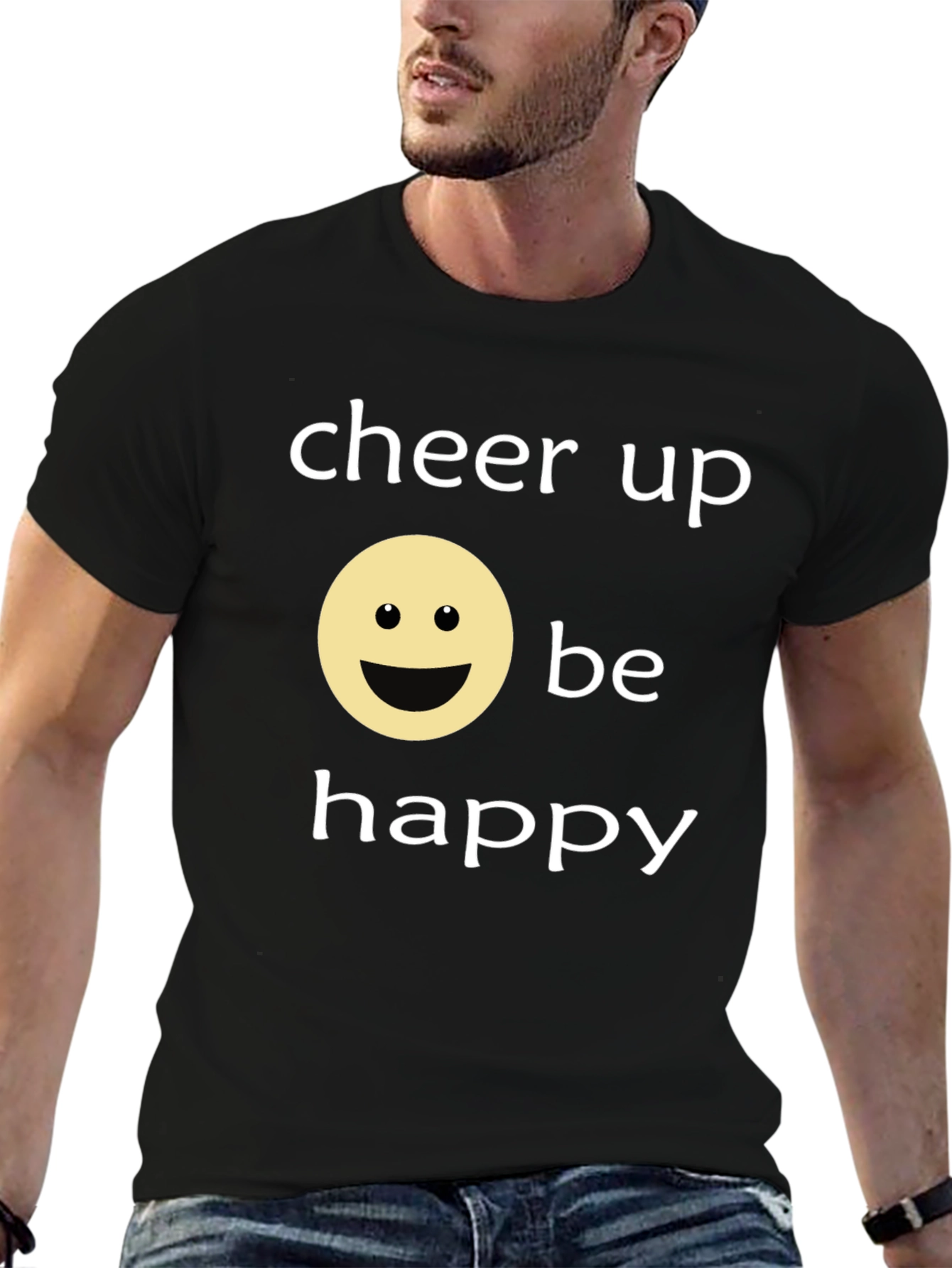 Cheer Up Be Happy Graphic T-Shirt