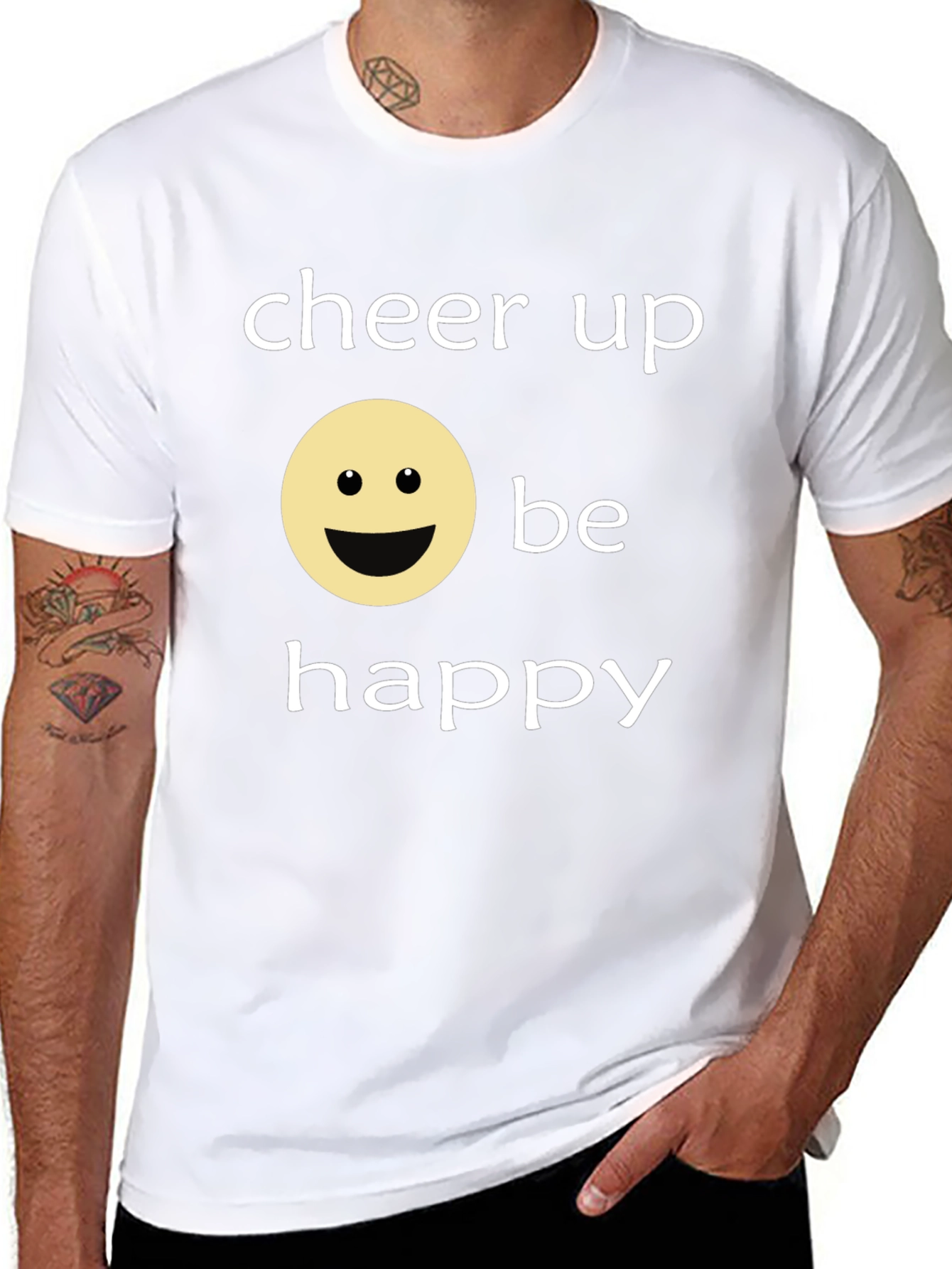 Cheer Up Be Happy Graphic T-Shirt