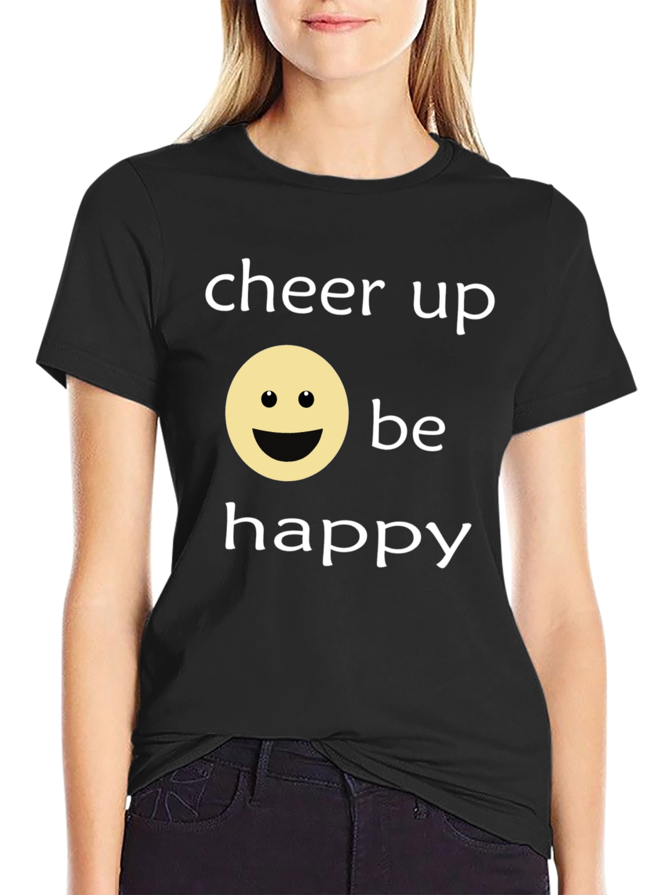 Cheer Up Be Happy Graphic T-Shirt