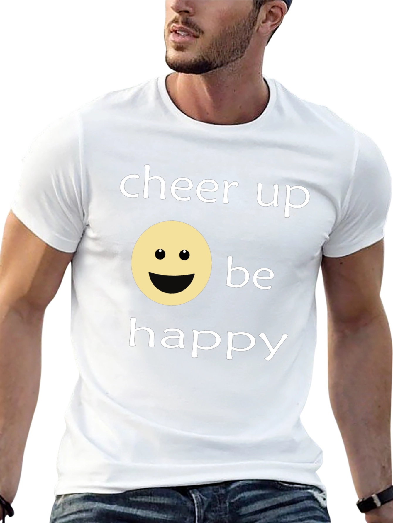 Cheer Up Be Happy Graphic T-Shirt