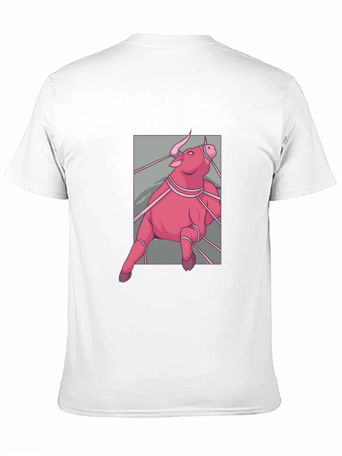 Pink Bull Graphic T-Shirt - Mens Fashion