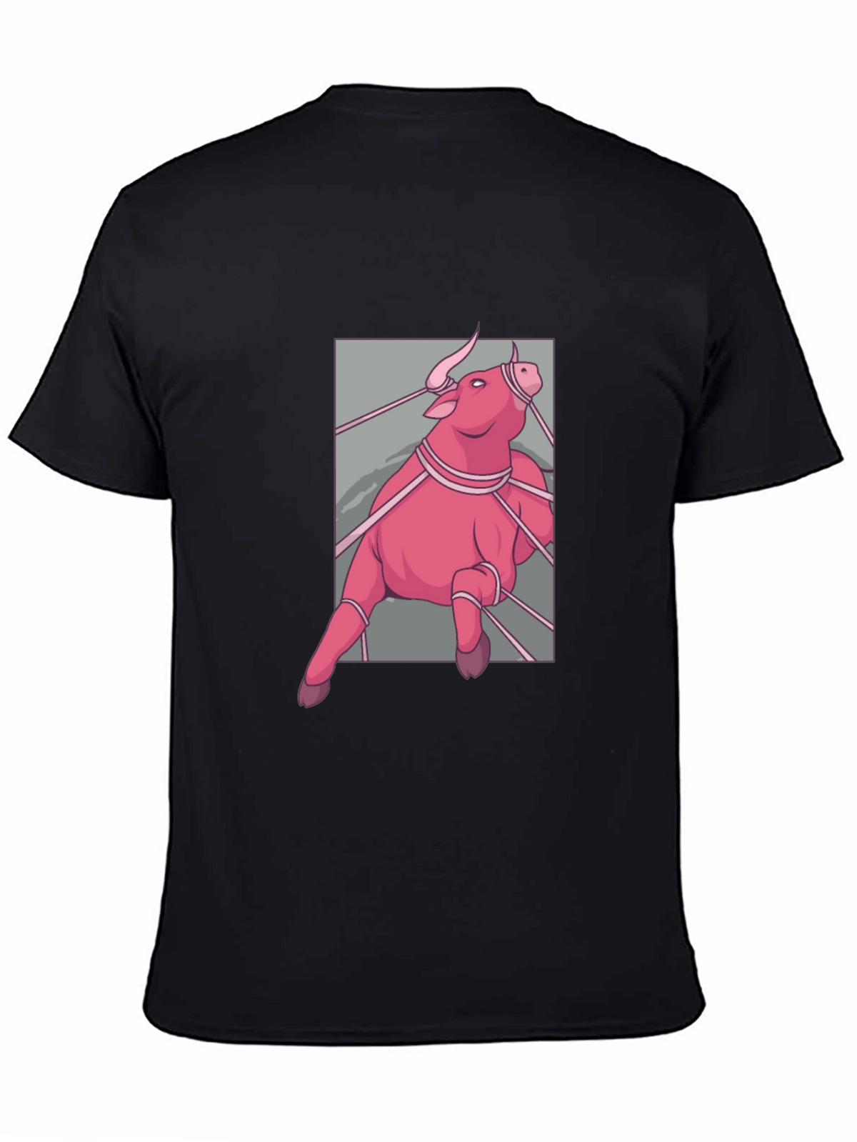 Pink Bull Graphic T-Shirt - Mens Fashion