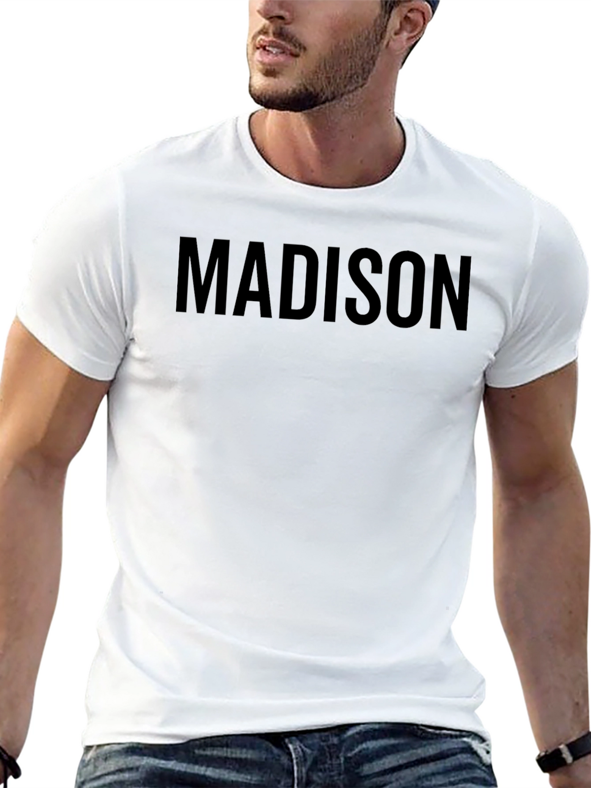 Madison Graphic T-Shirt - Classic Crew Neck Tee