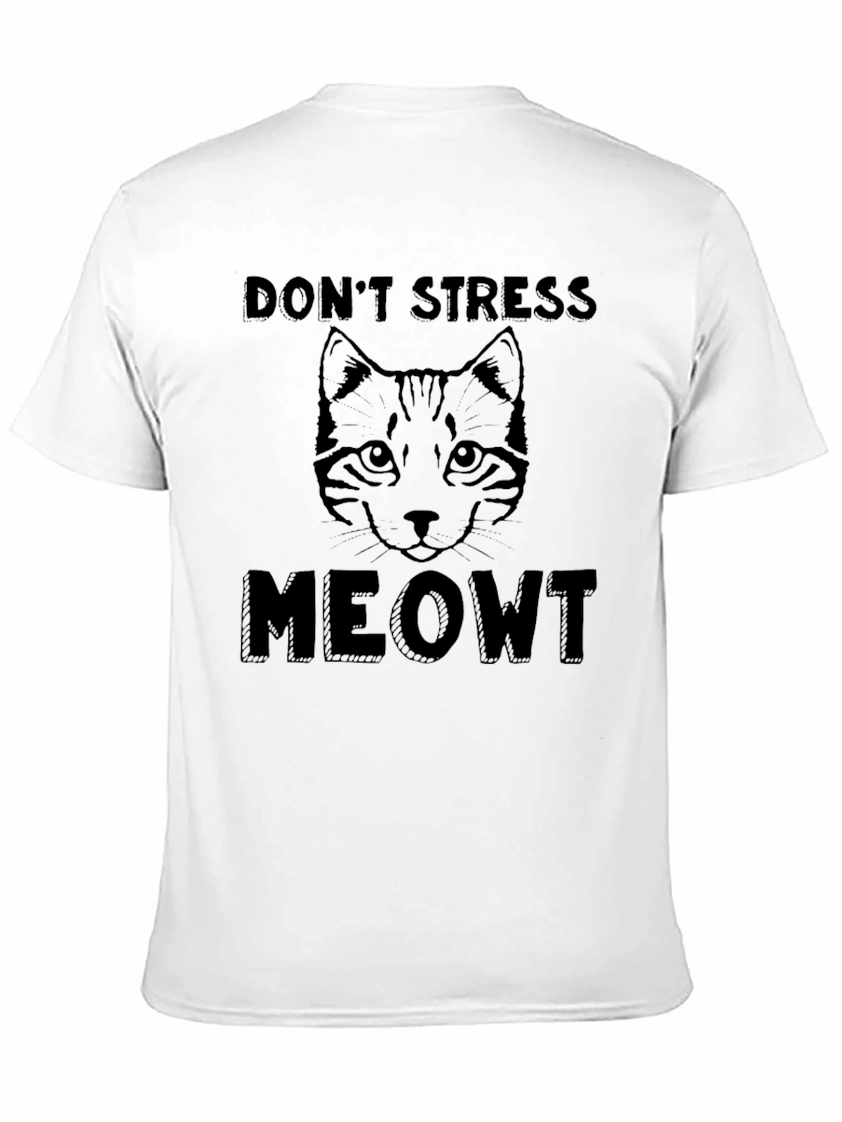 Dont Stress Meowt Cat Graphic T-Shirt