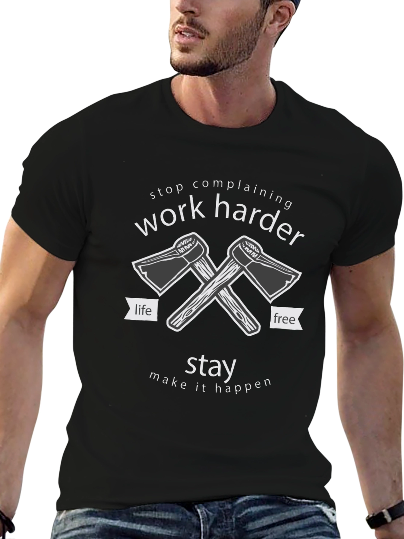 Work Harder Graphic Tee - Stay Motivated