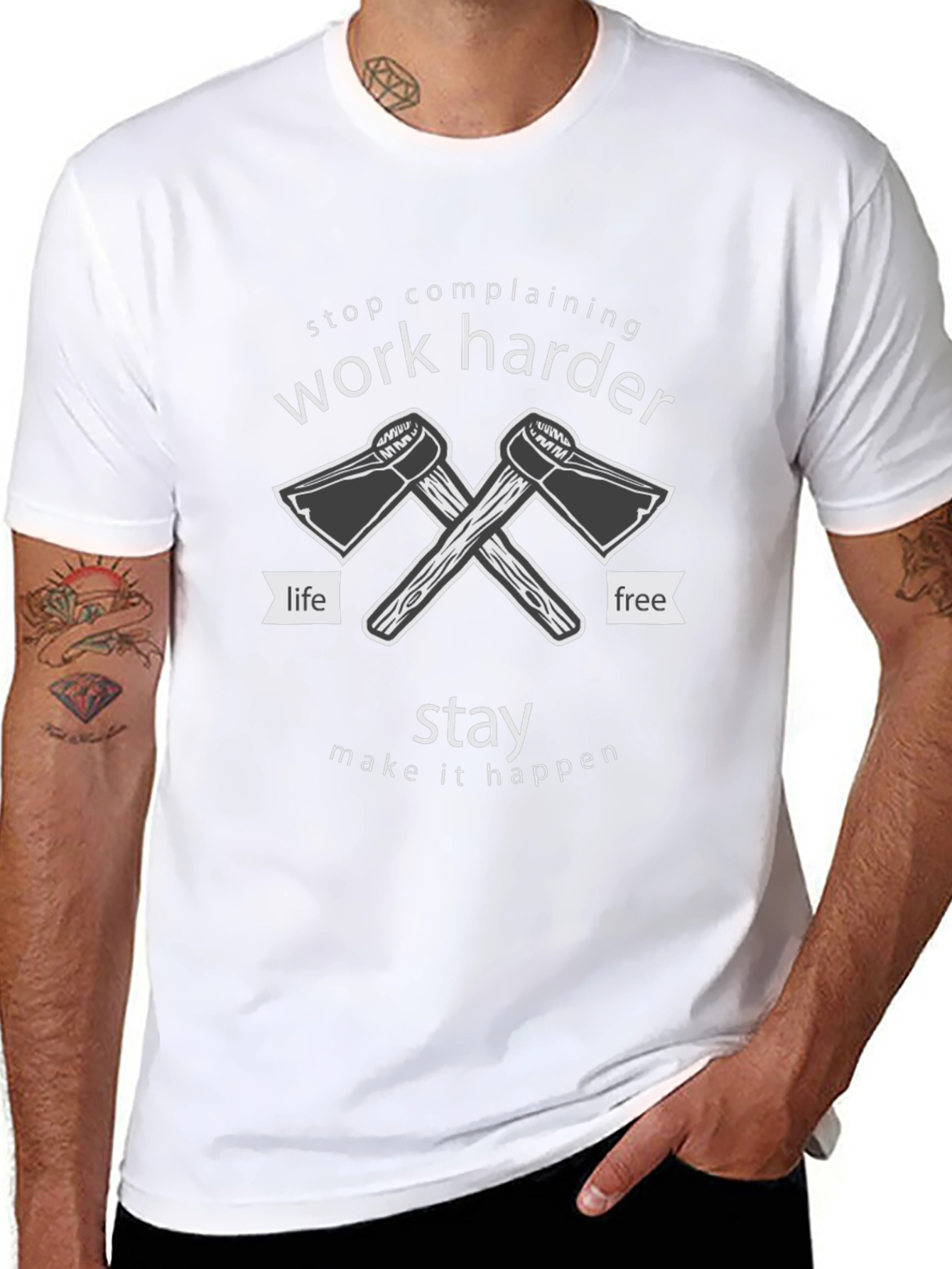 Work Harder Graphic Tee - Stay Motivated