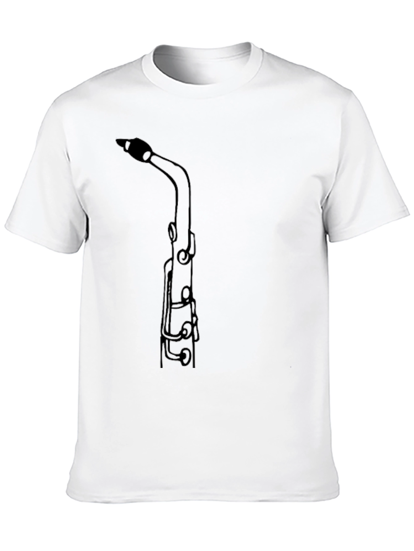 Saxophone Outline Graphic T-Shirt
