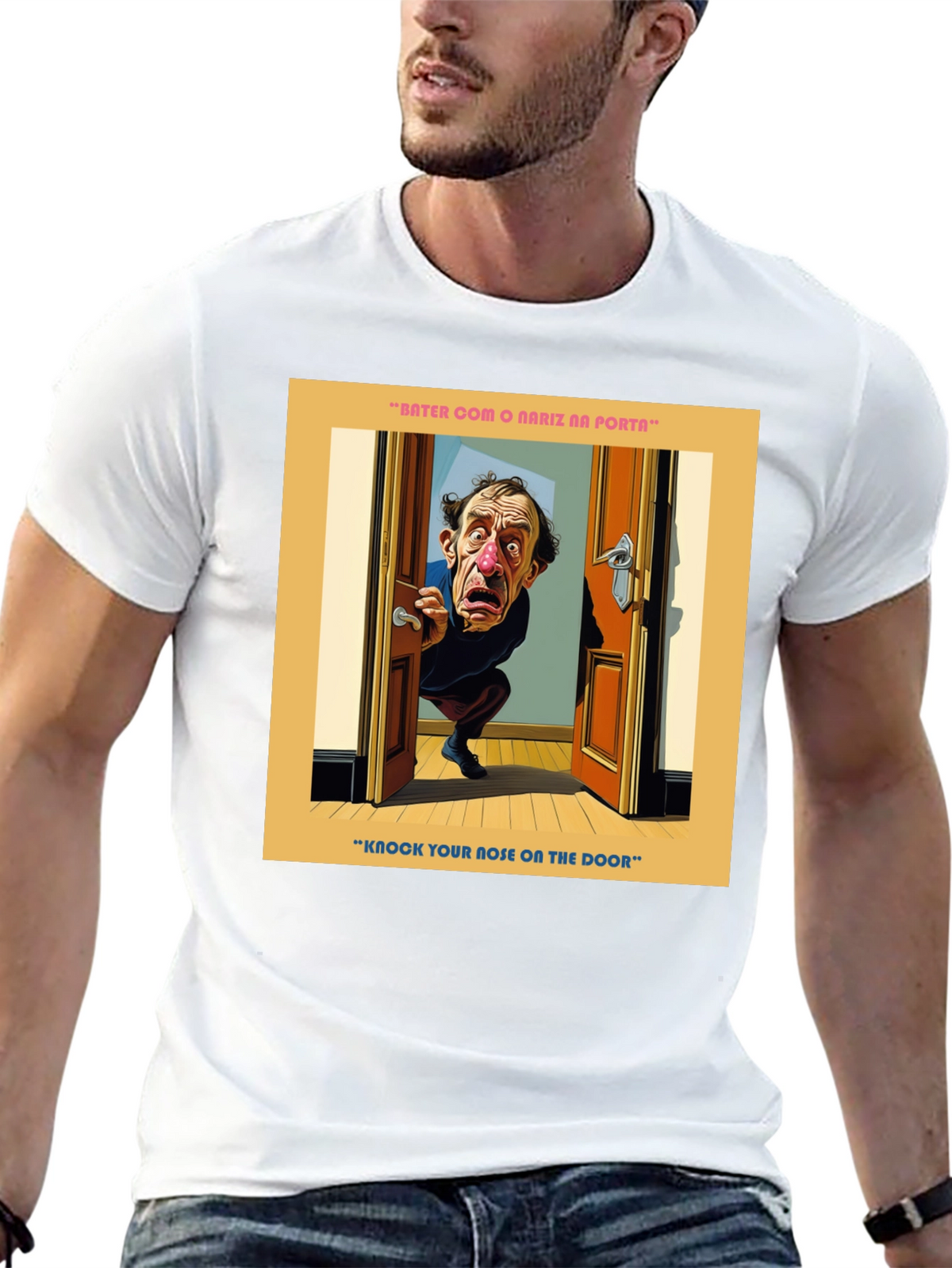 Funny Knock Your Nose Graphic T-Shirt