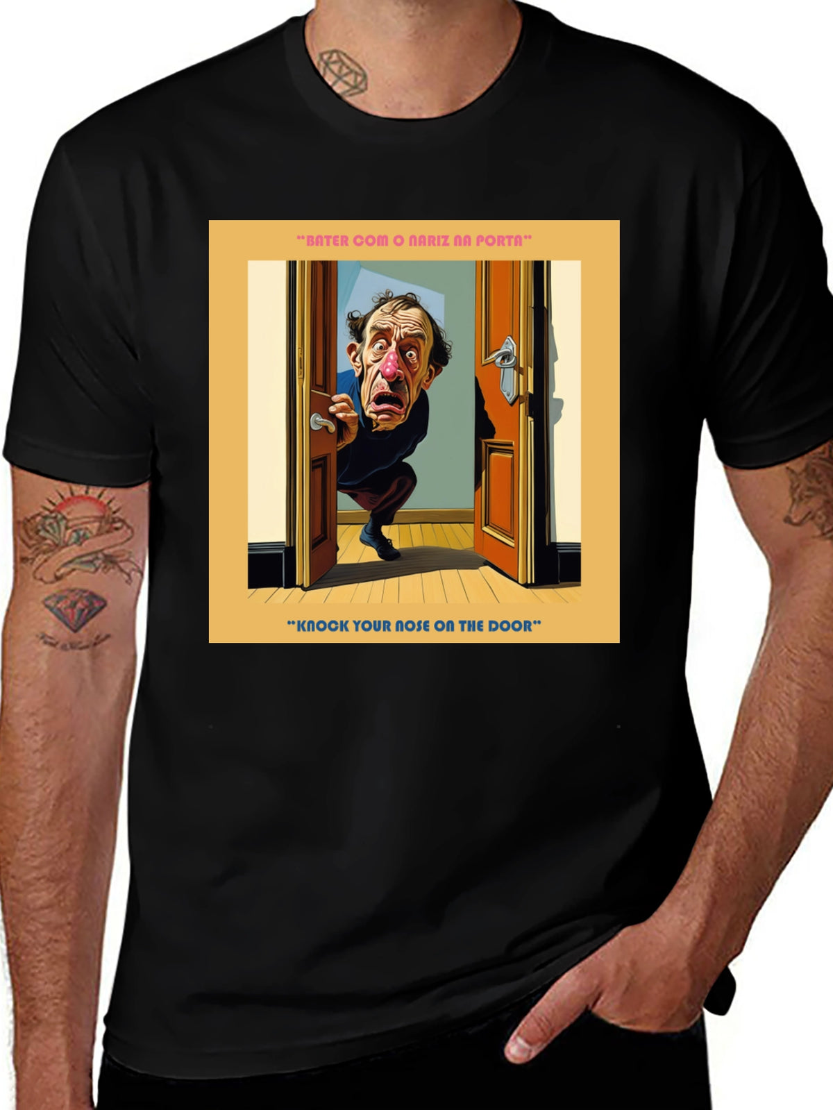Funny Knock Your Nose Graphic T-Shirt