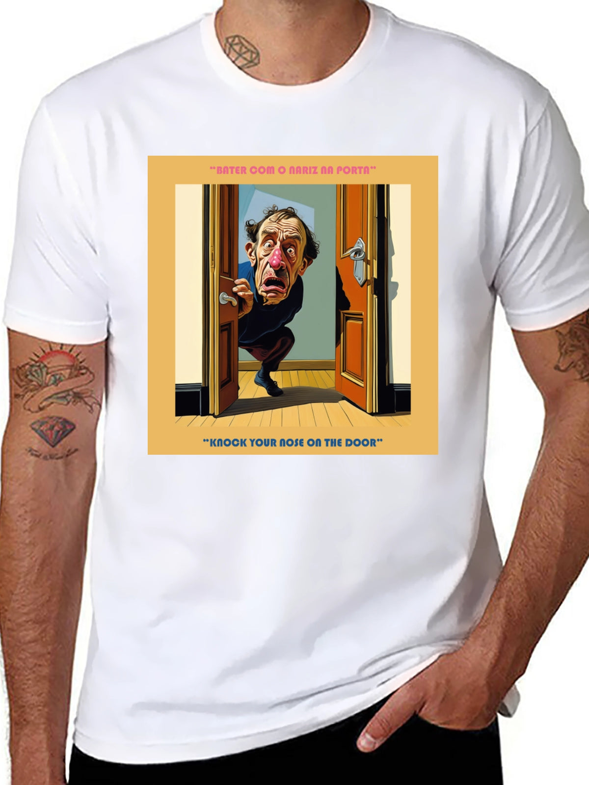 Funny Knock Your Nose Graphic T-Shirt