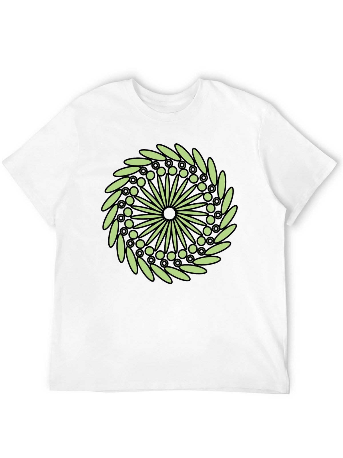 Mandala Graphic Print Black T-Shirt
