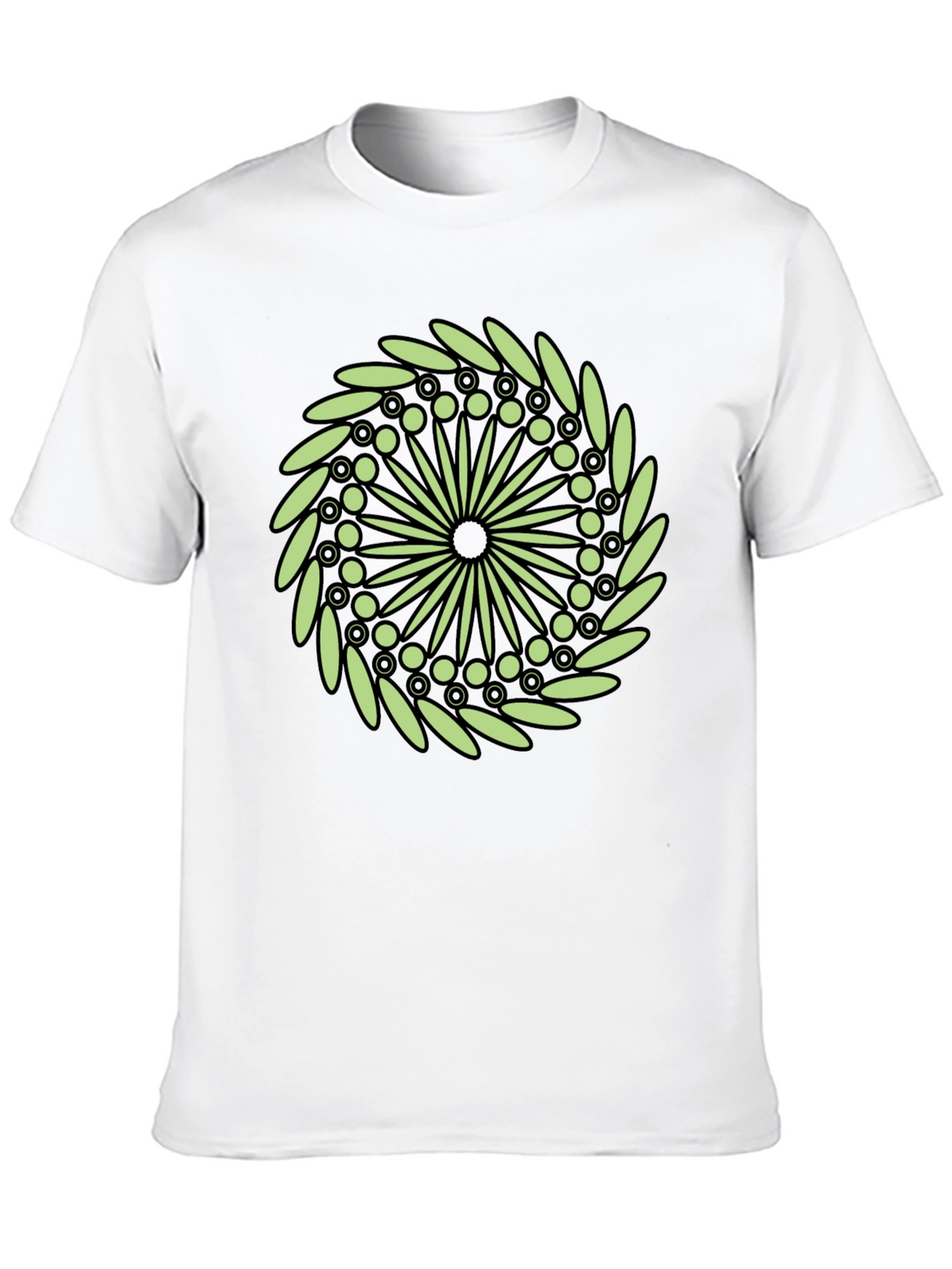 Mandala Graphic Print Black T-Shirt