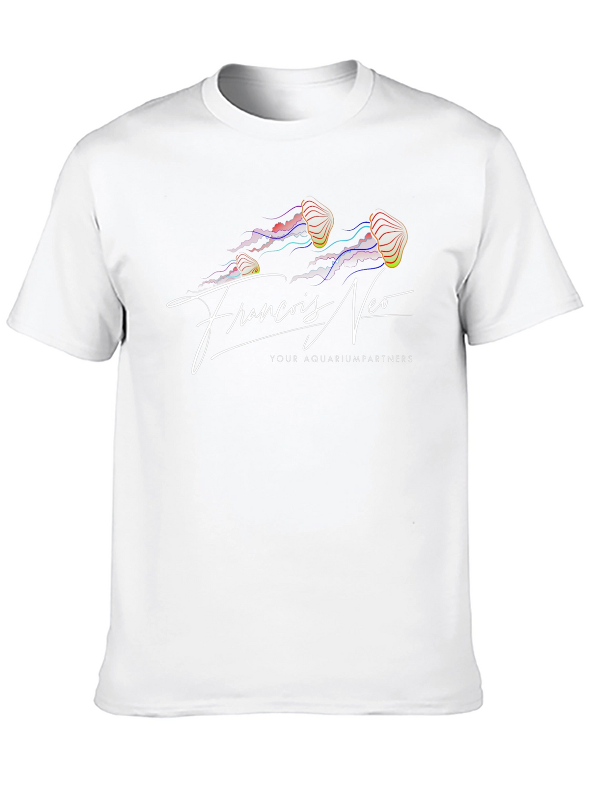 Francis Neo Jellyfish Graphic Black T-Shirt