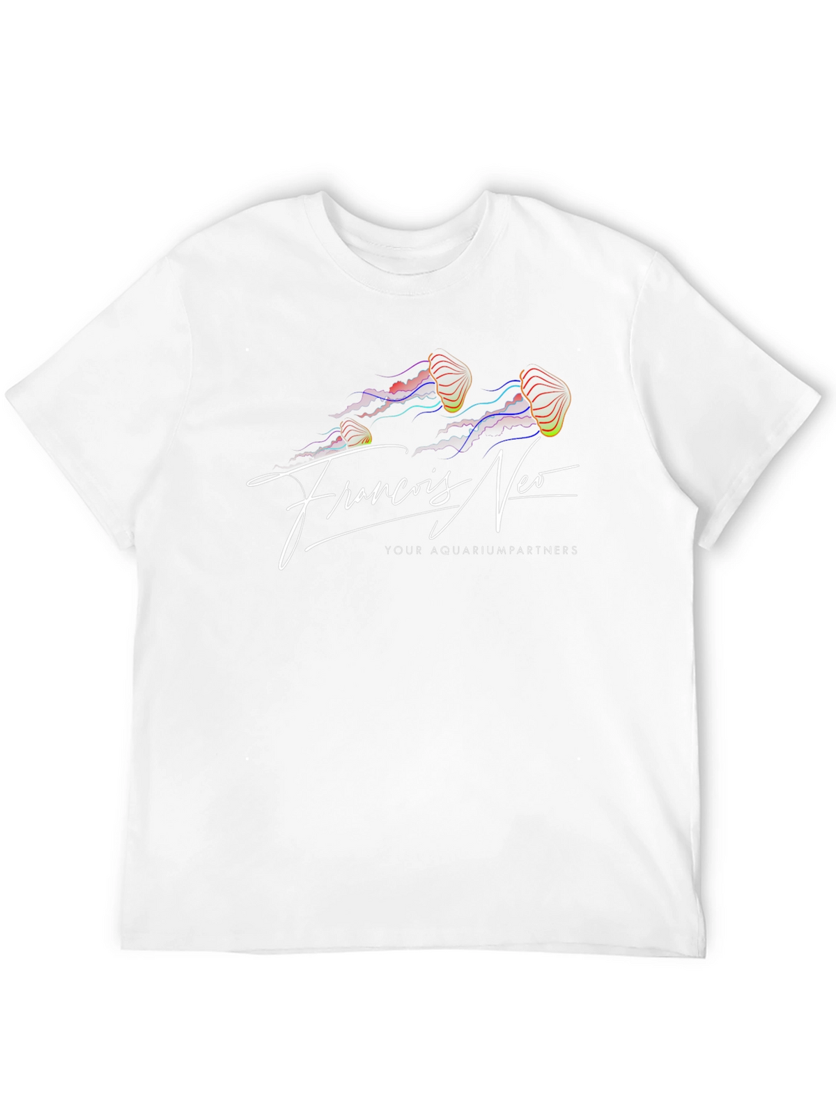 Francis Neo Jellyfish Graphic Black T-Shirt