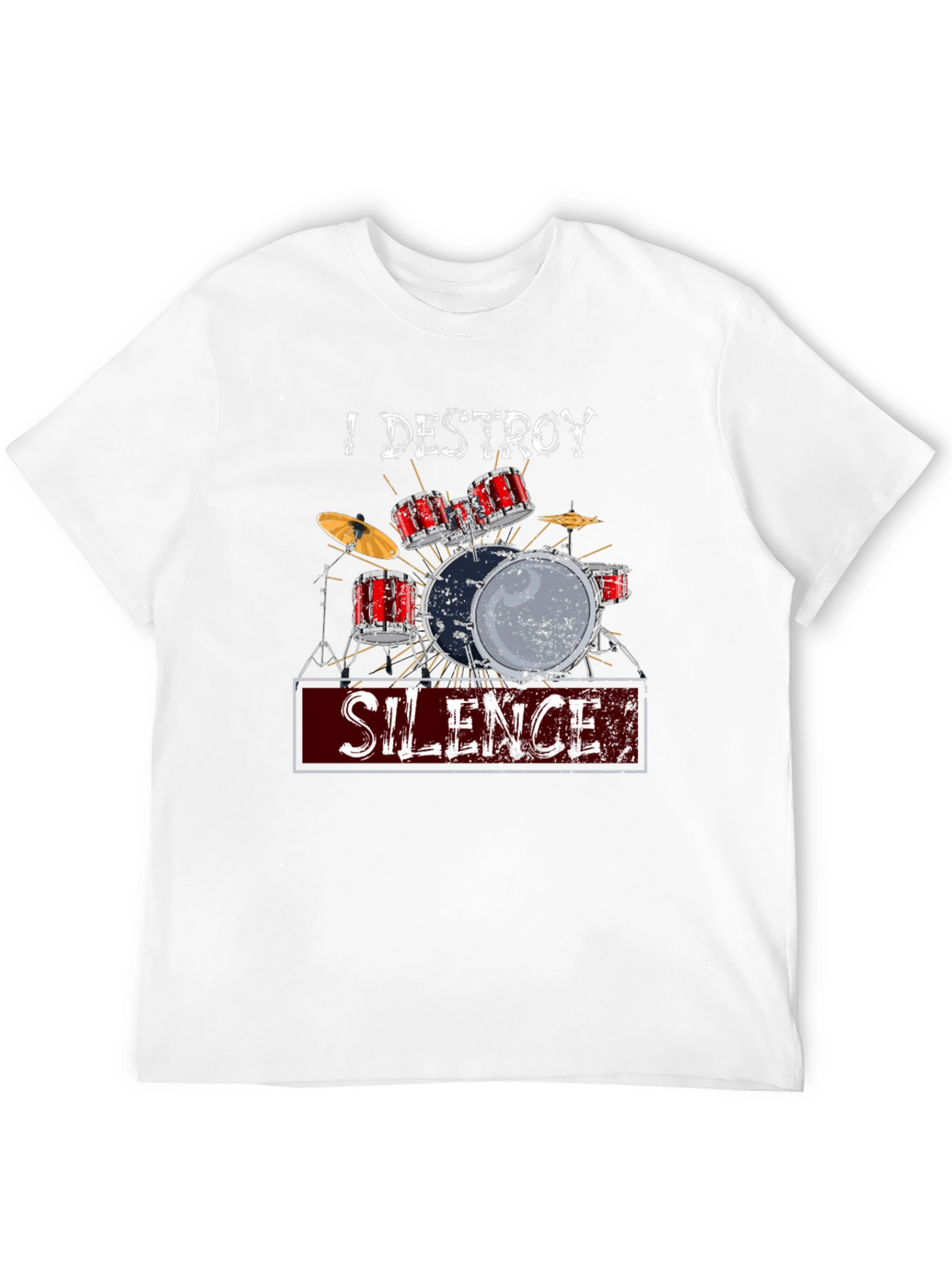 I Destroy Silence Drummer T-Shirt