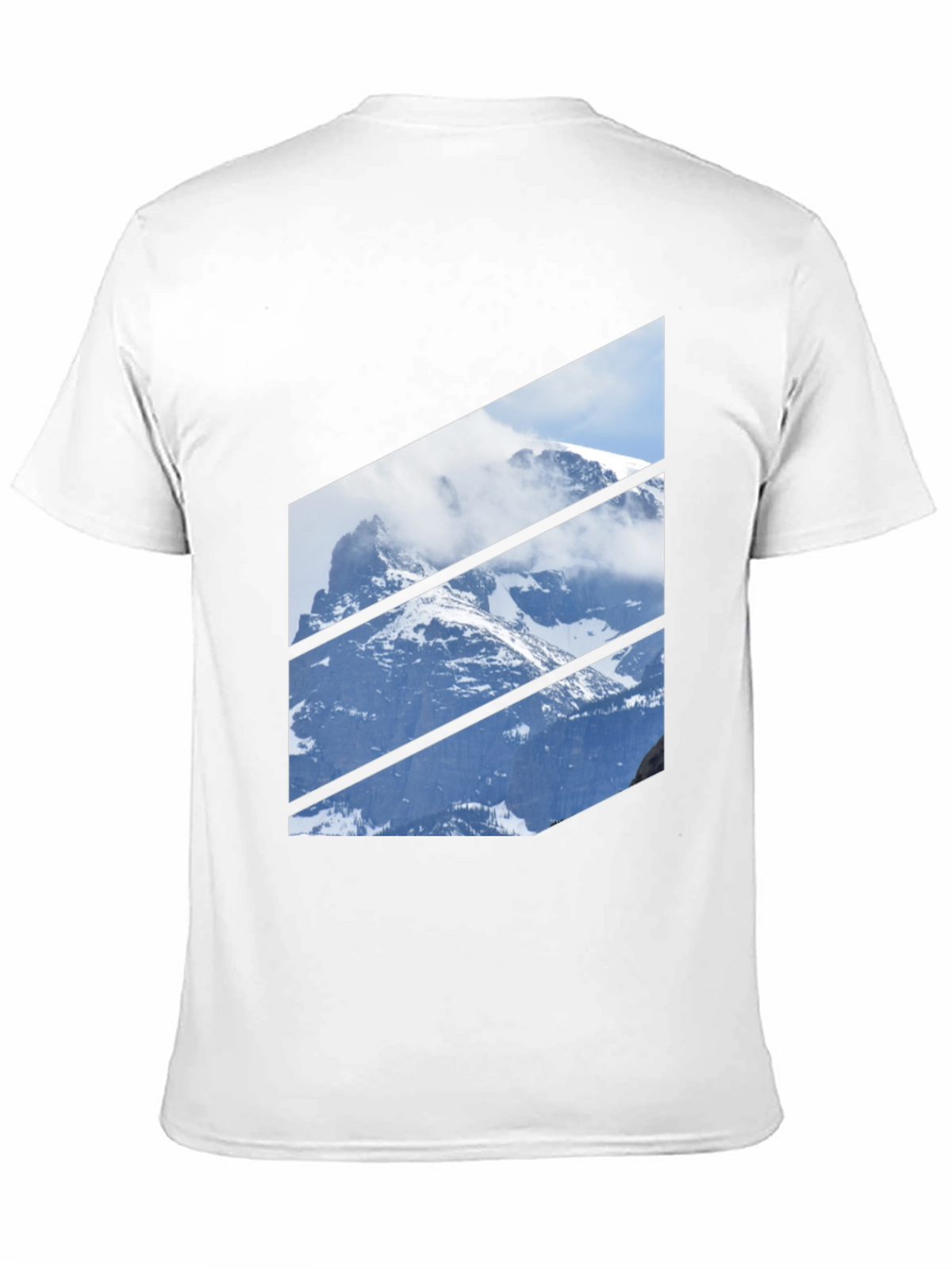 Mountainscape Graphic Tee - Black Crew Neck