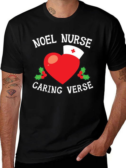 Noel Nurse Caring Verse Graphic T-Shirt