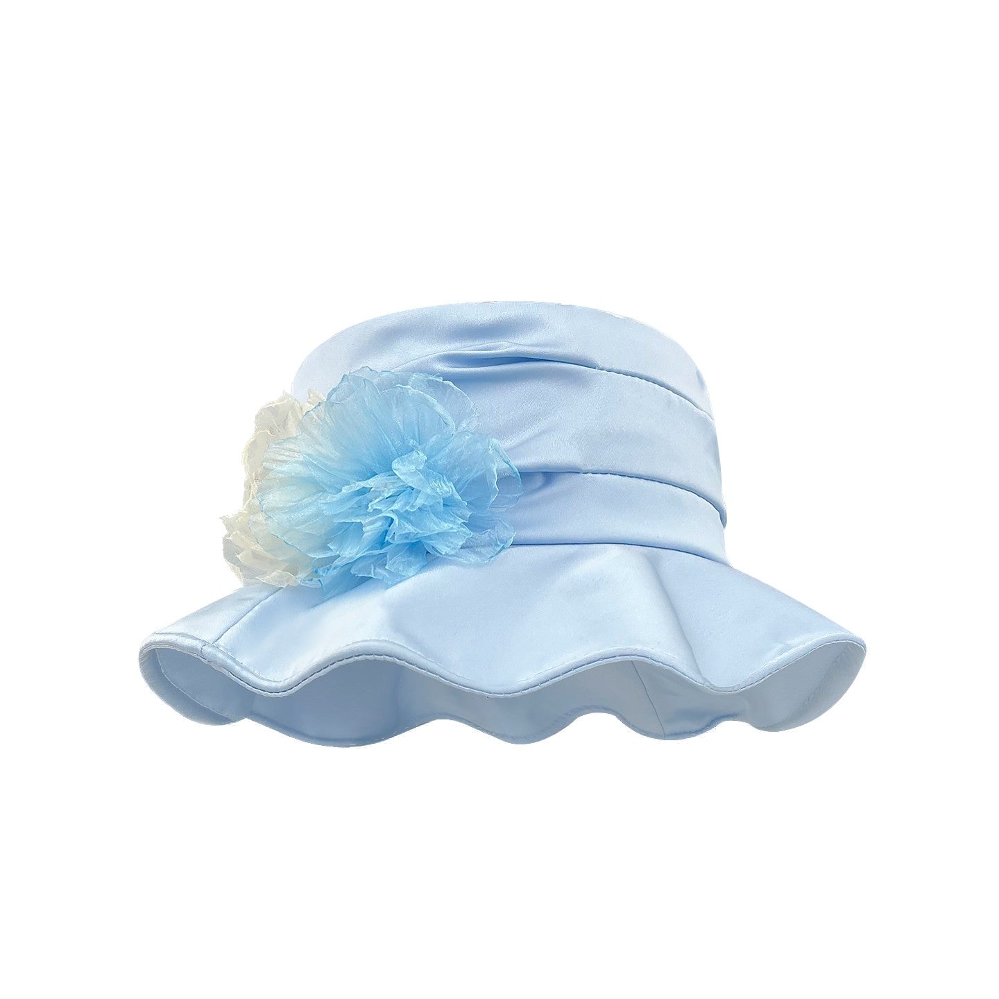 Lace Flower Bucket Hat Women's Summer Wide Brim Sun Hat