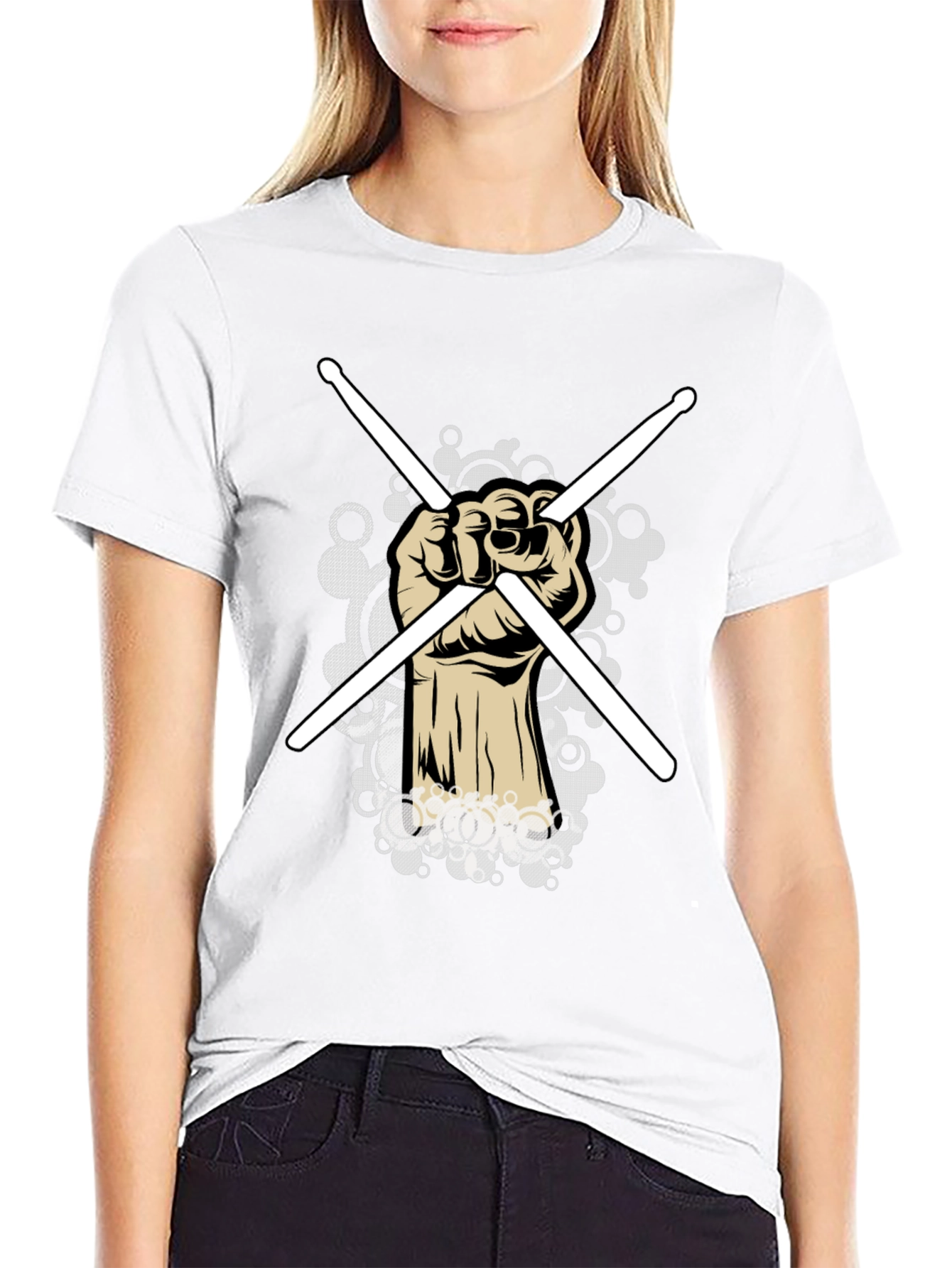 Drummer Fist T-Shirt - Music Lover Tee