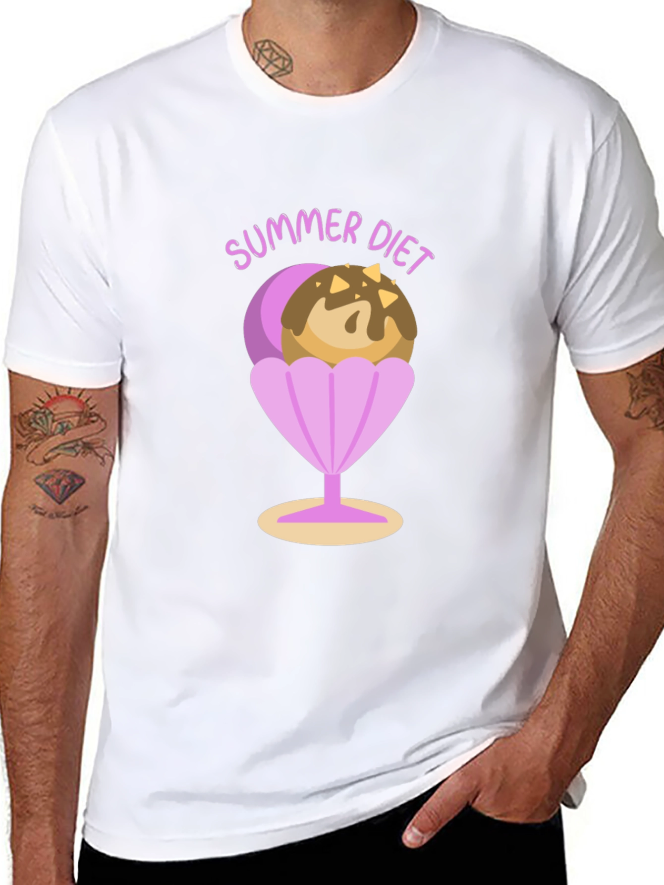 Summer Diet Ice Cream Graphic Tee