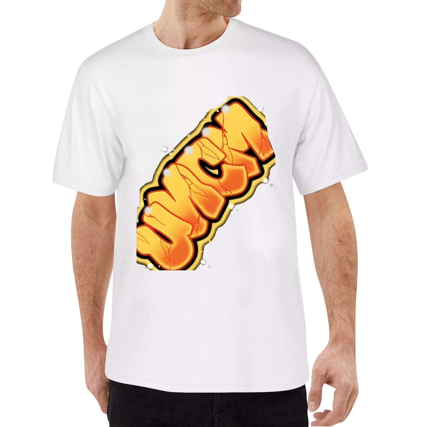 Saint Oversized Tee Cotton BLINGYEAR 1 LOGO Tee AirBrush Streetwear Cotton Fashion Unisex Tshirt