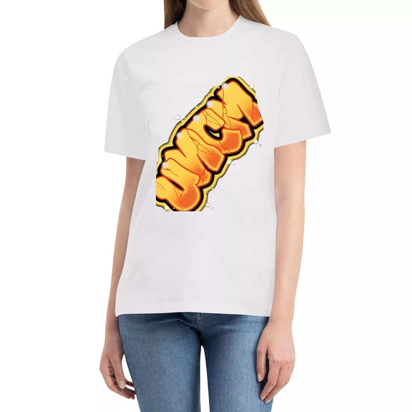 Saint Oversized Tee Cotton BLINGYEAR 1 LOGO Tee AirBrush Streetwear Cotton Fashion Unisex Tshirt