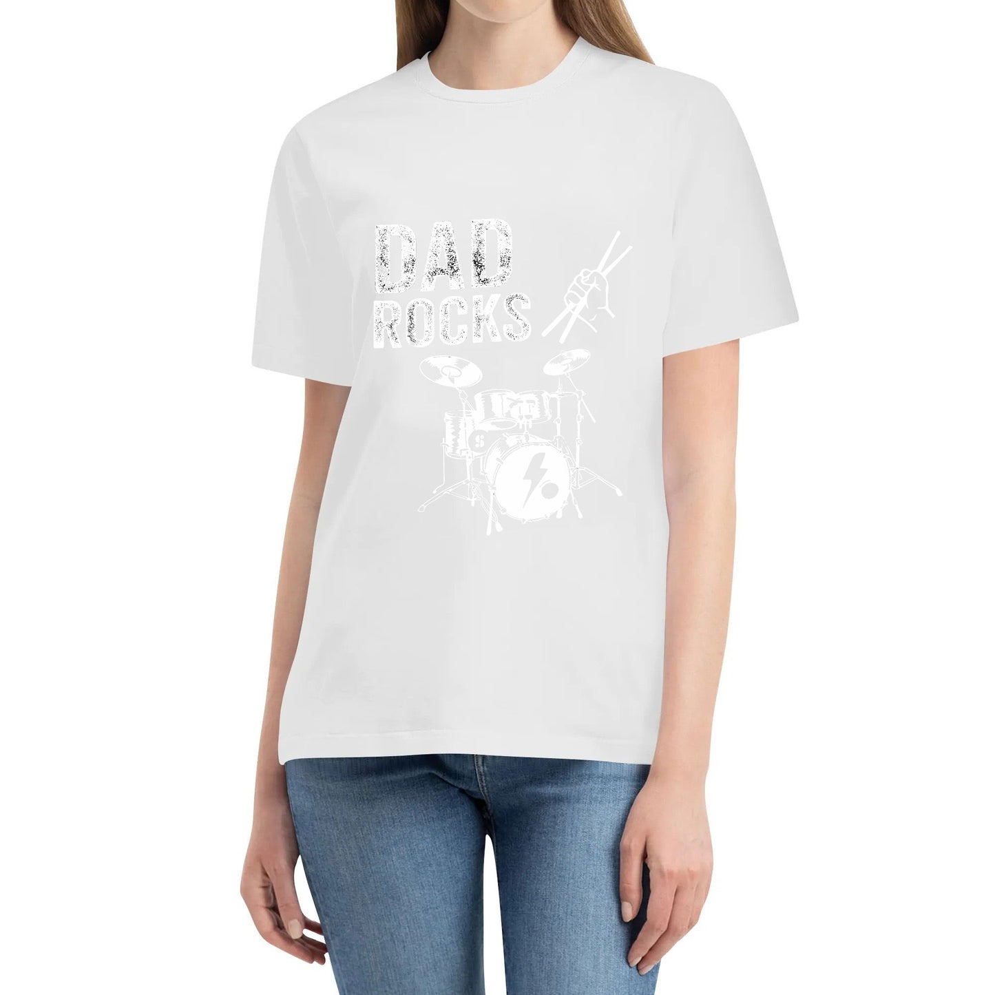Retro Dads Mens Fathers Day Drum Kit Drums Music Gifts Idea T-Shirt Men Rock T-Shirt