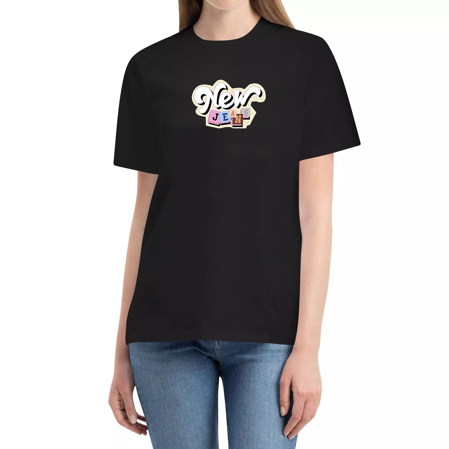 Original Design NewJeans custom T-shirt hanniminjidanielleHaerin support cotton thick cloth Cotton High Quality Unisex T-shirt