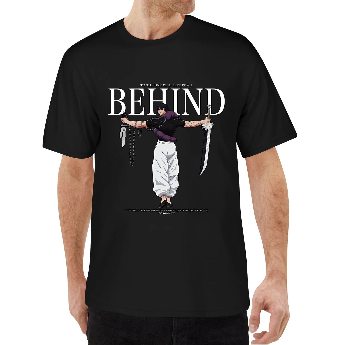 original design Toji X The one who left it all behind - Jujutsu Kaisen Oversize T-Shirt Cotton High Quality Unisex T-shirt