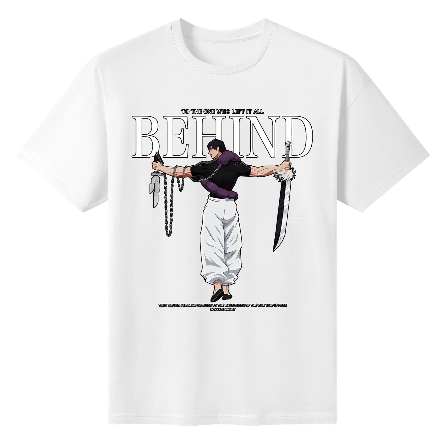 original design Toji X The one who left it all behind - Jujutsu Kaisen Oversize T-Shirt Cotton High Quality Unisex T-shirt