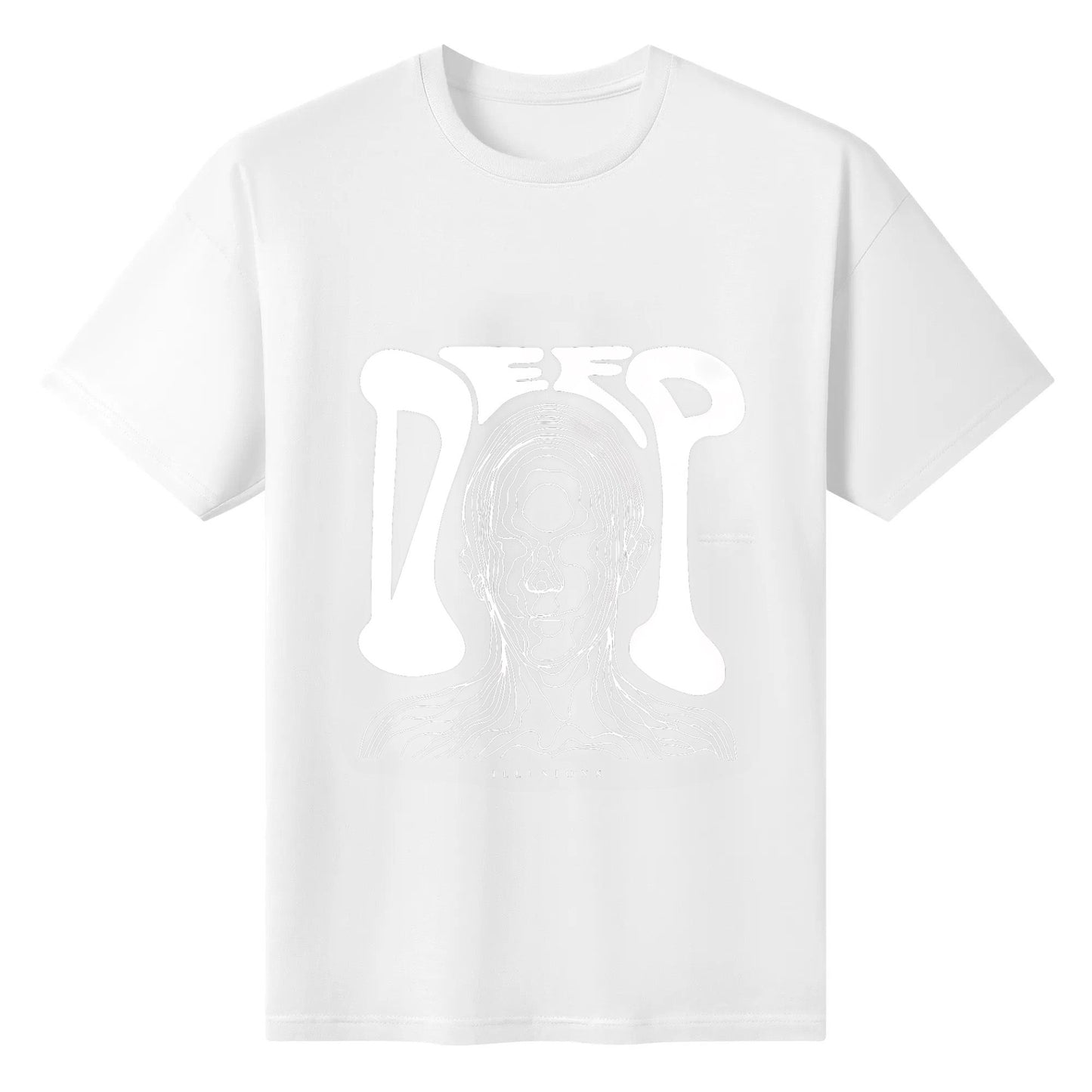 Elevendays Boxy Fit Kaos Oversized Tshirt Deep Illusions Black Pria Wanita Cotton 20s 200gsm