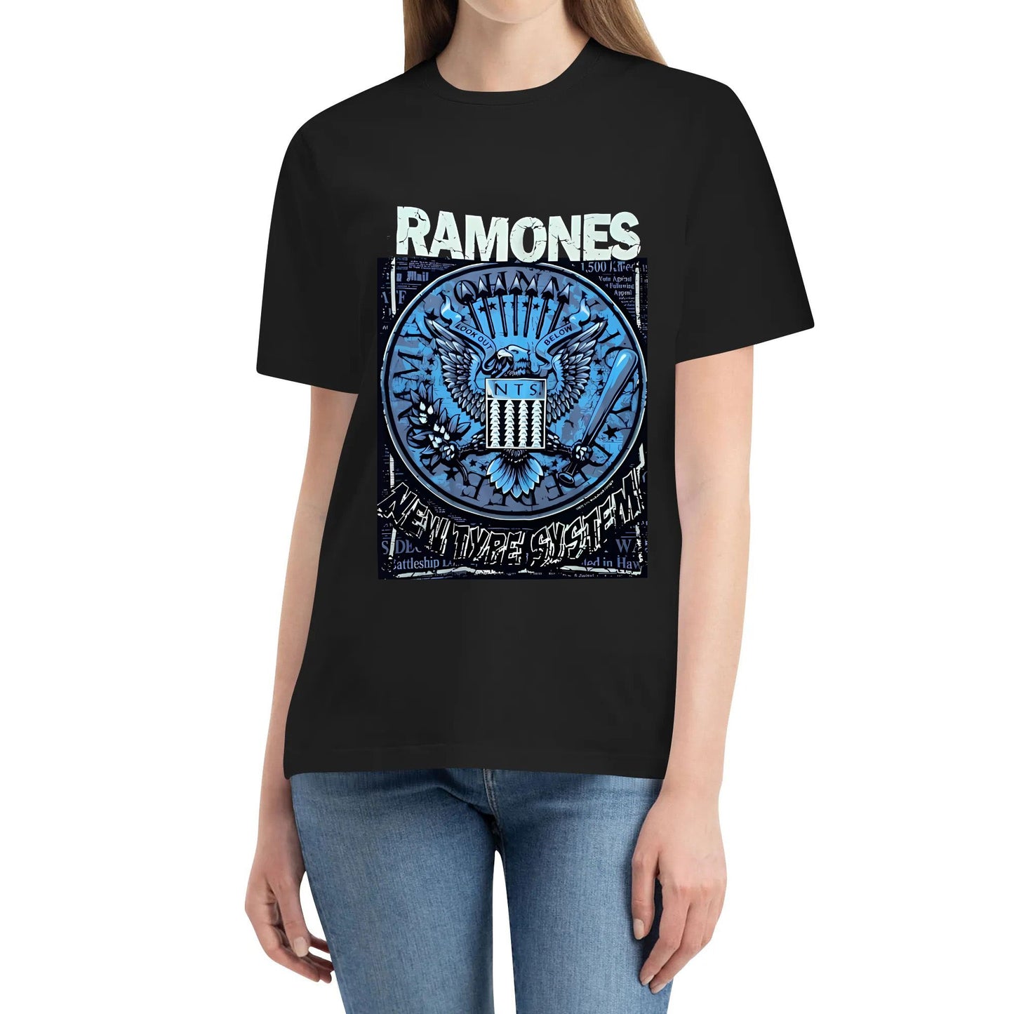 RAMONES shirt Quality Clothing shirt Fashion Cotton T-shirt Best Selling Regular shirt Local Street Clothing shirt for men and women Crew-neck fashion unisex T-shirt Menswear Top