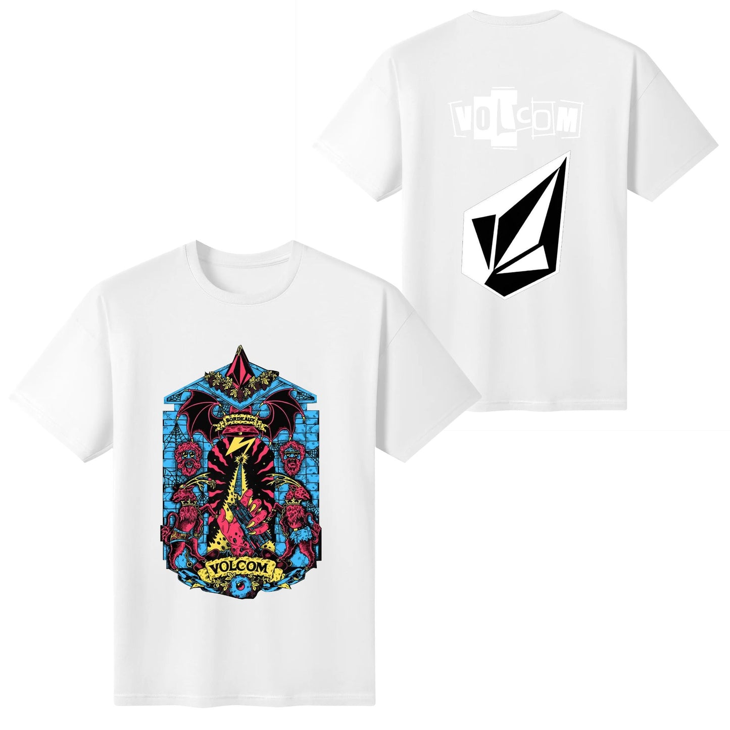 3DL NEW STOCK VOLCOM tee shirts Short Sleeve Printed Crew Neck Top Tee Shirt for Man Women Unisex Adult Summer Ladies Crew-neck fashion unisex T-shirt Menswear Top Original Lingerie